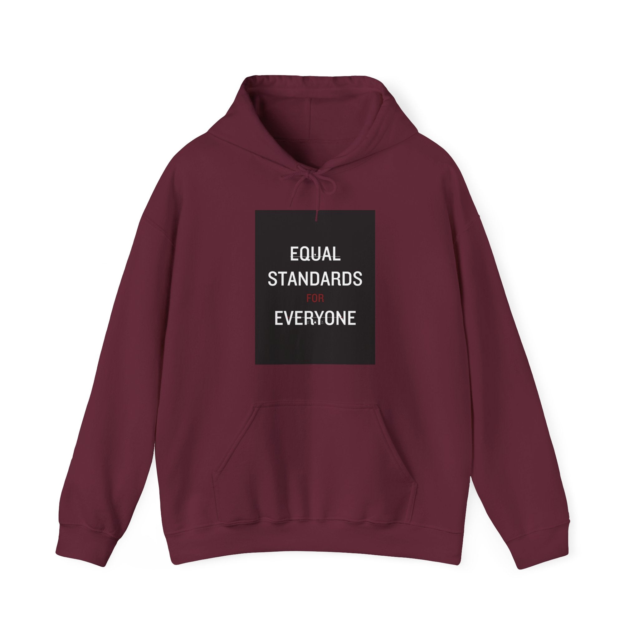 Equal Standards for Everyone Hoodie — Social Justice Statement Sweatshirt