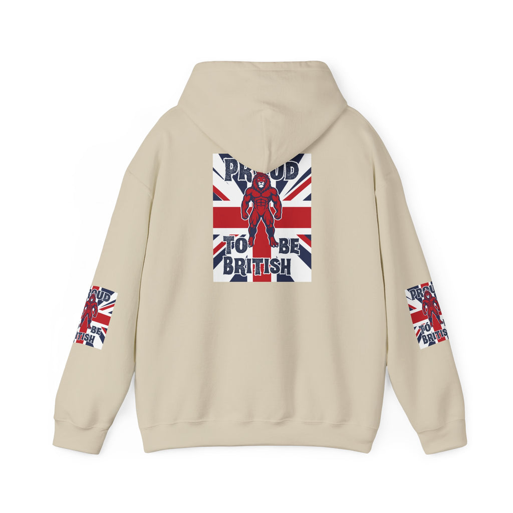 British Pride Hoodie — "Proud to Be British" Union Jack Pullover