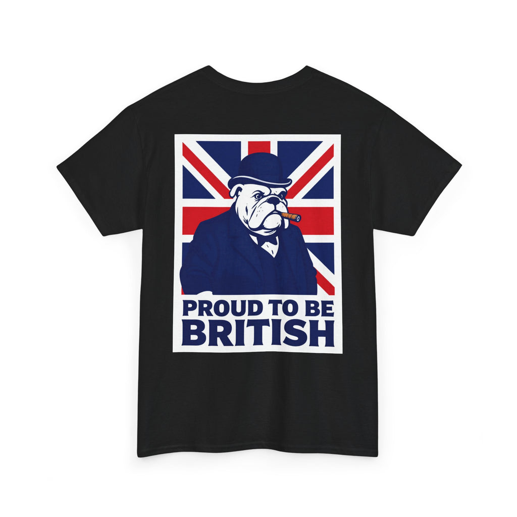 Proud to Be British T‑Shirt — Union Jack Bulldog Tee
