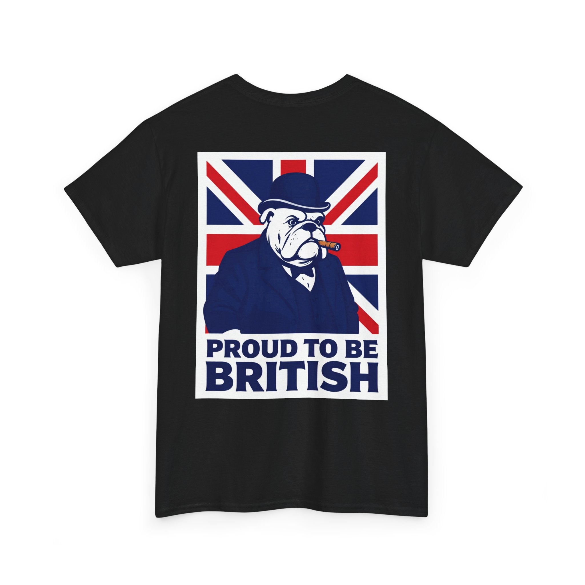 Proud to Be British T‑Shirt — Union Jack Bulldog Tee