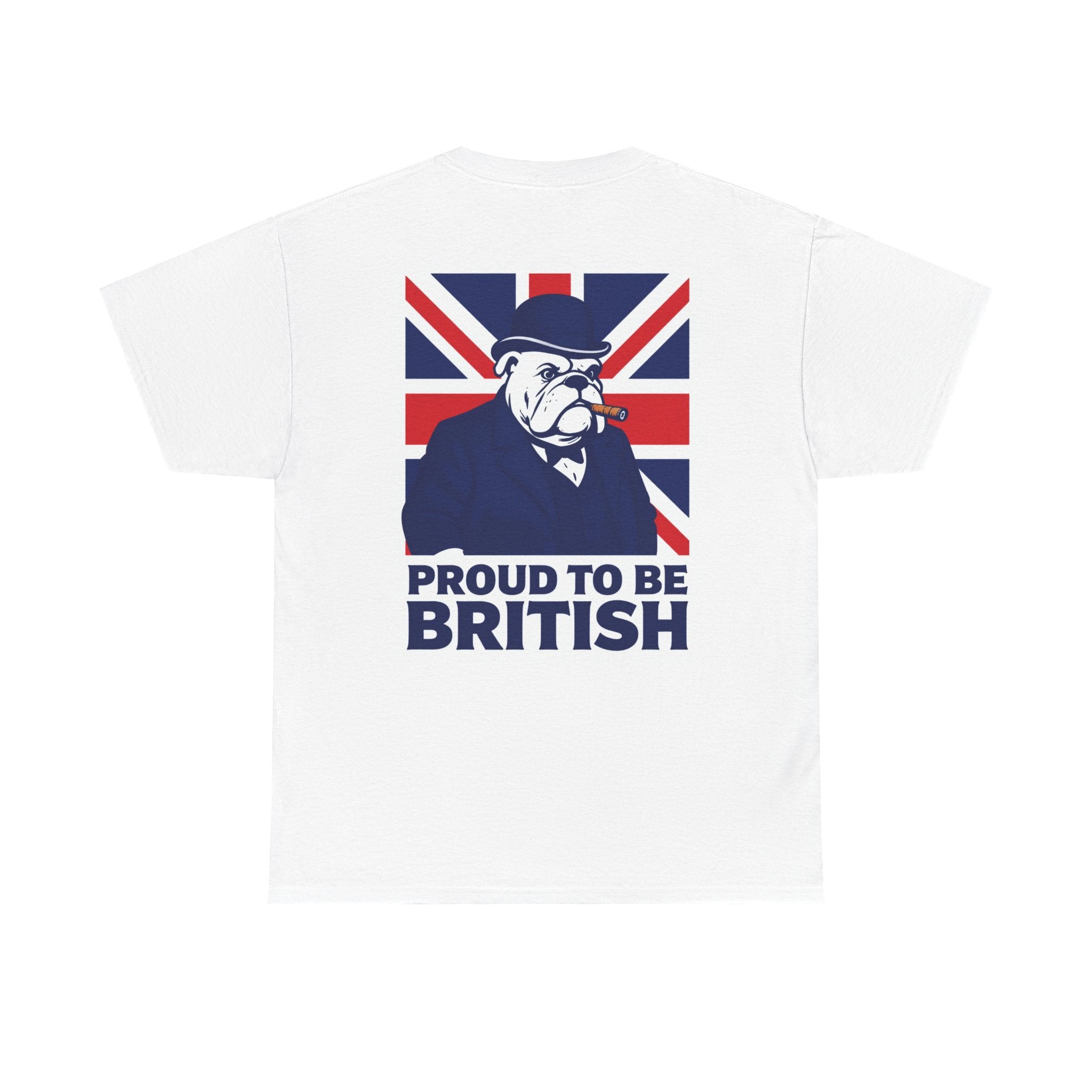 Proud to Be British T‑Shirt — Union Jack Bulldog Tee