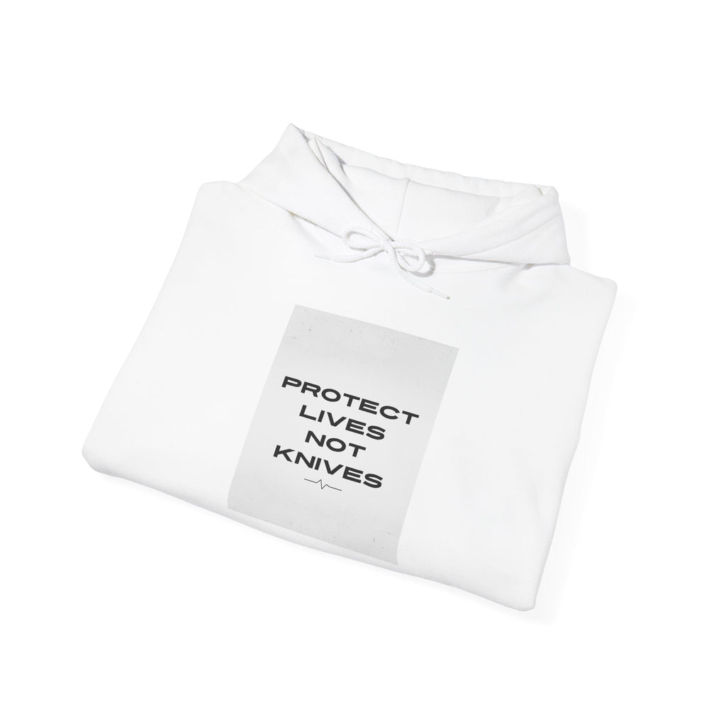 Protest Lives Not Knives Hoodie — Anti-Violence Graphic Sweatshirt