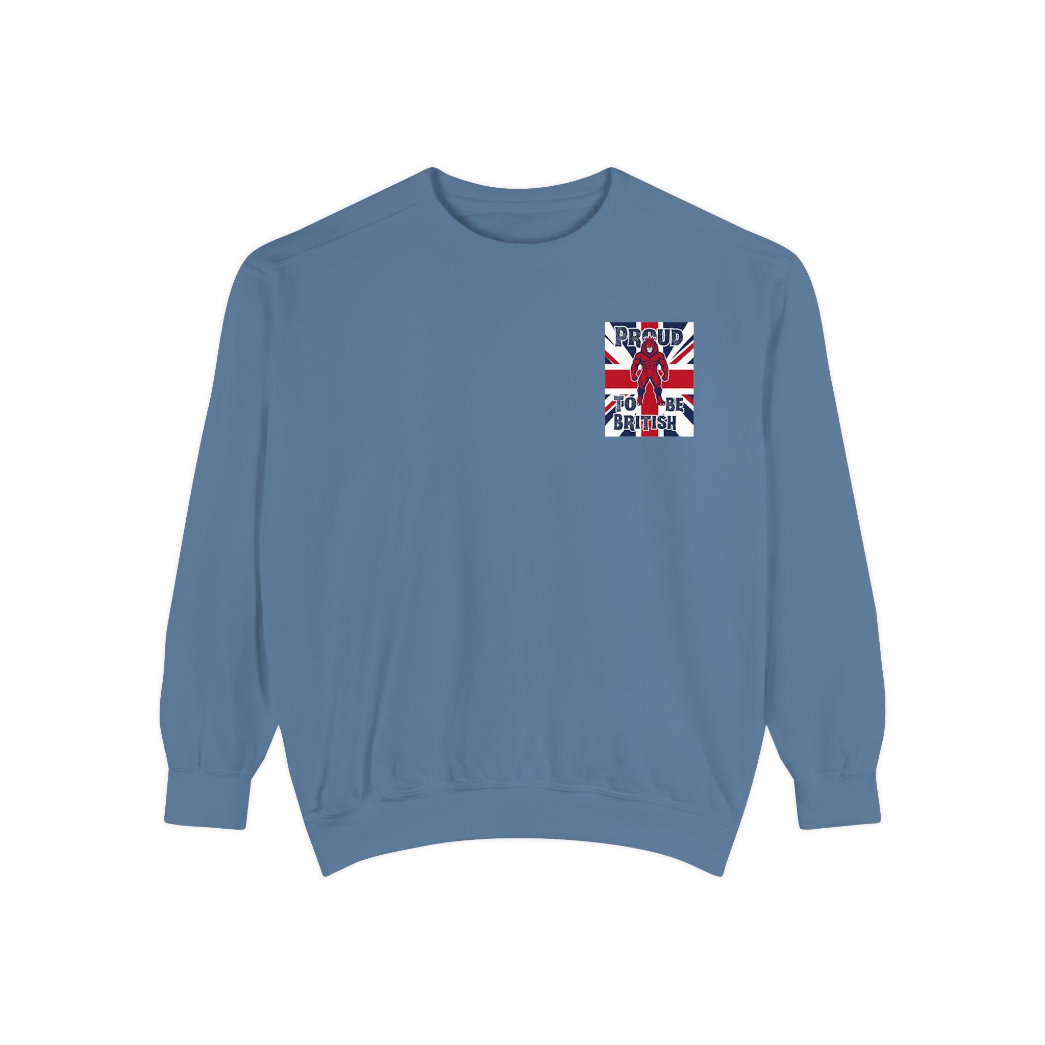 Union Jack Pocket Sweatshirt — British Flag Pocket Graphic Sweatshirt