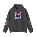 Proud to Be British Hoodie — Union Jack Bulldog Graphic Hooded Sweatshirt