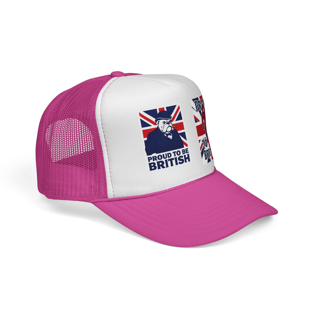 Proud to Be British Trucker Cap – Union Jack Vintage Graphics