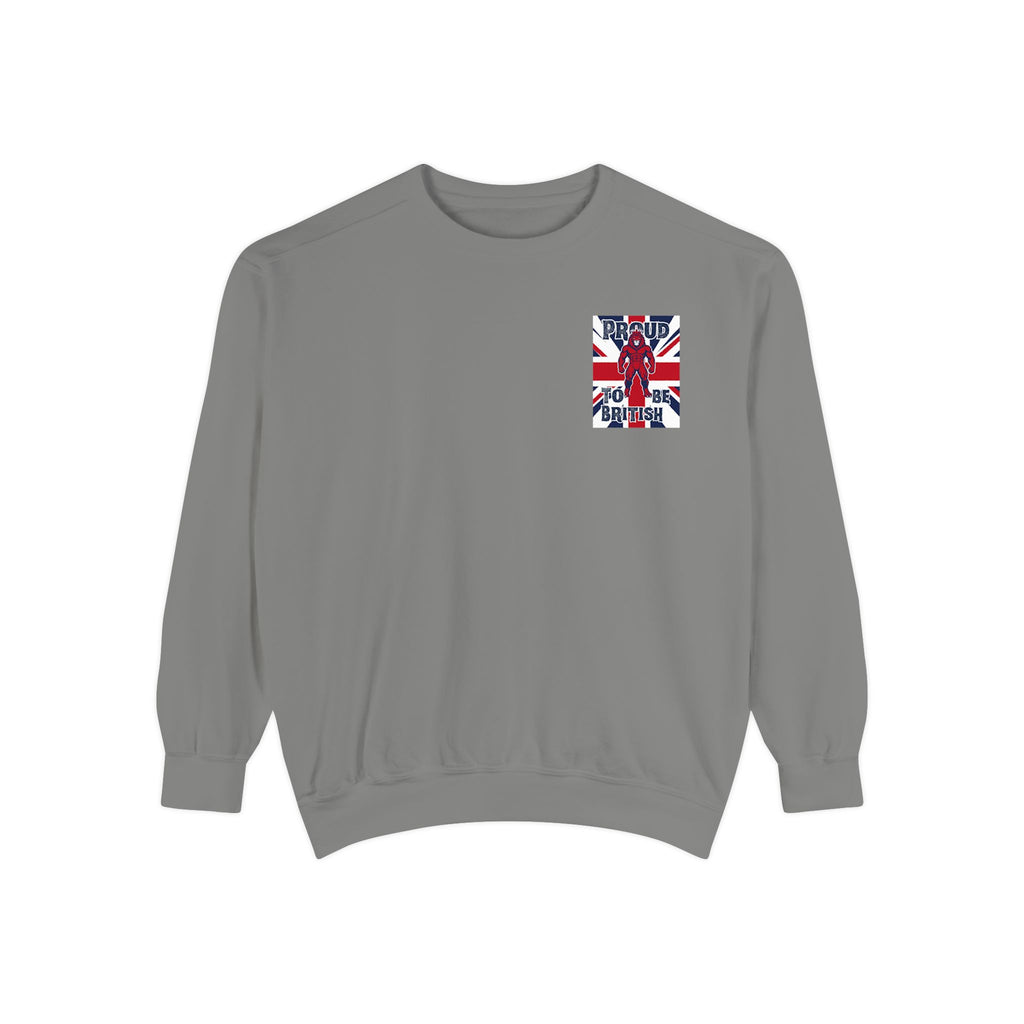Union Jack Pocket Sweatshirt — British Flag Pocket Graphic Sweatshirt