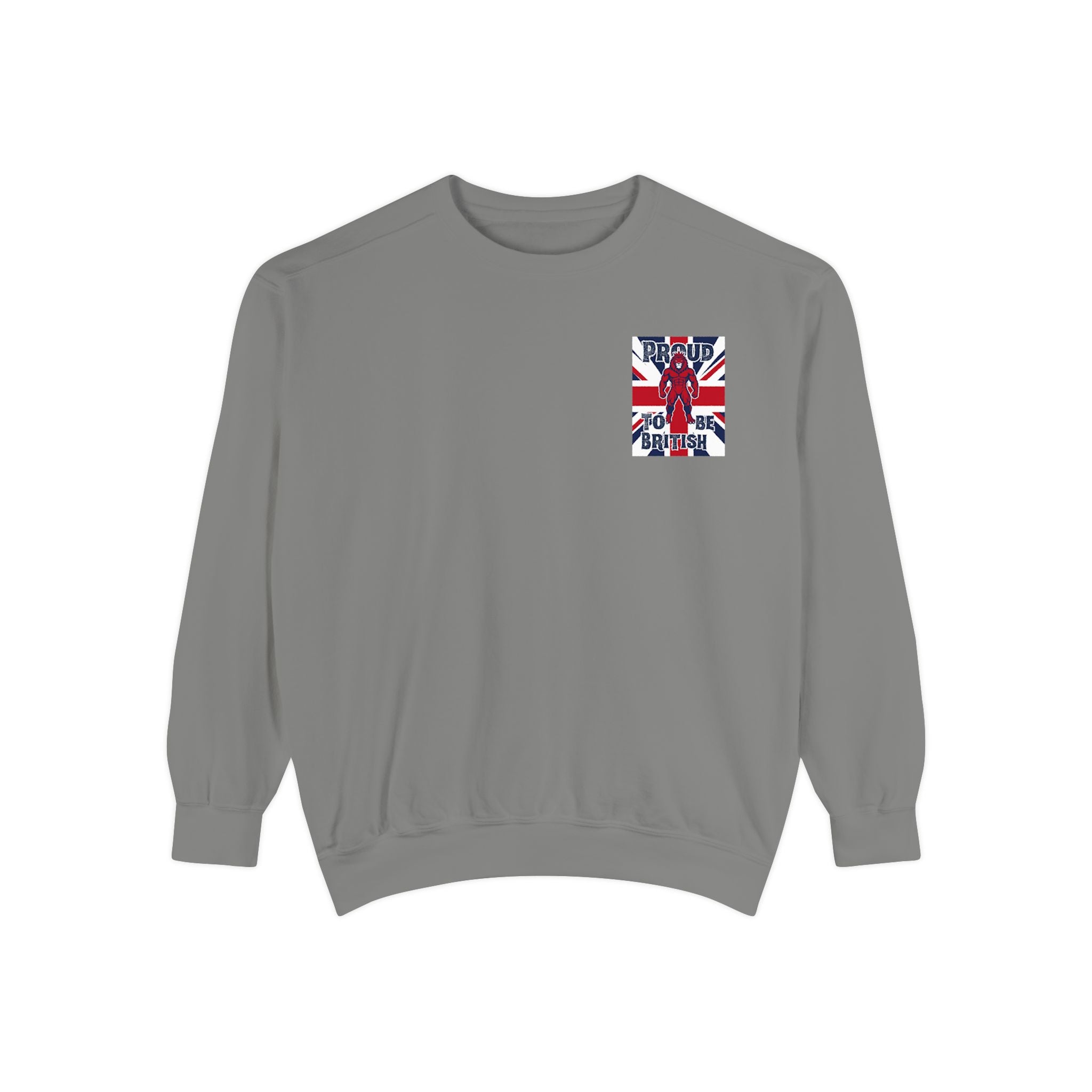 Union Jack Pocket Sweatshirt — British Flag Pocket Graphic Sweatshirt