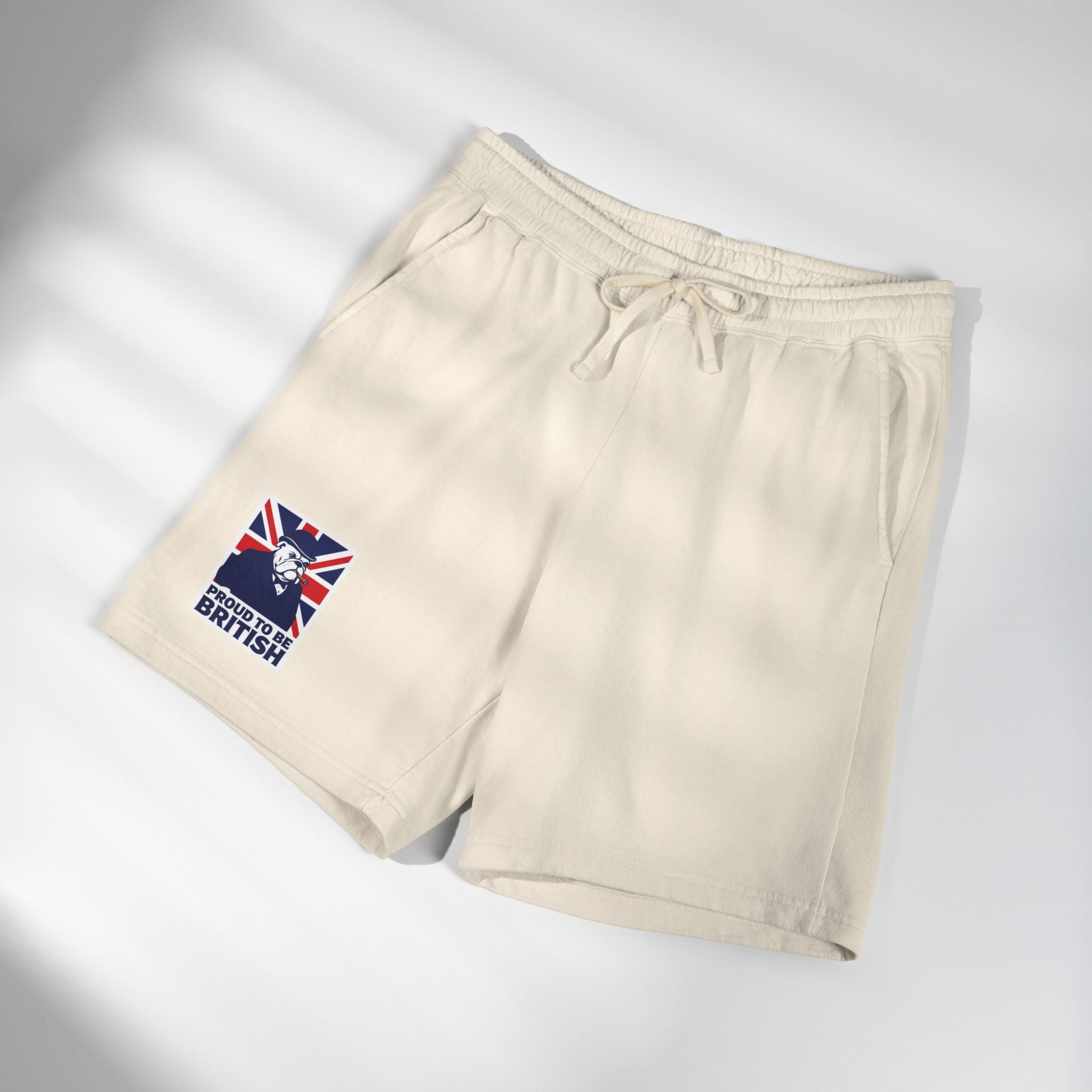 British Flag 'Proud to Be British' Fleece Sweat Shorts