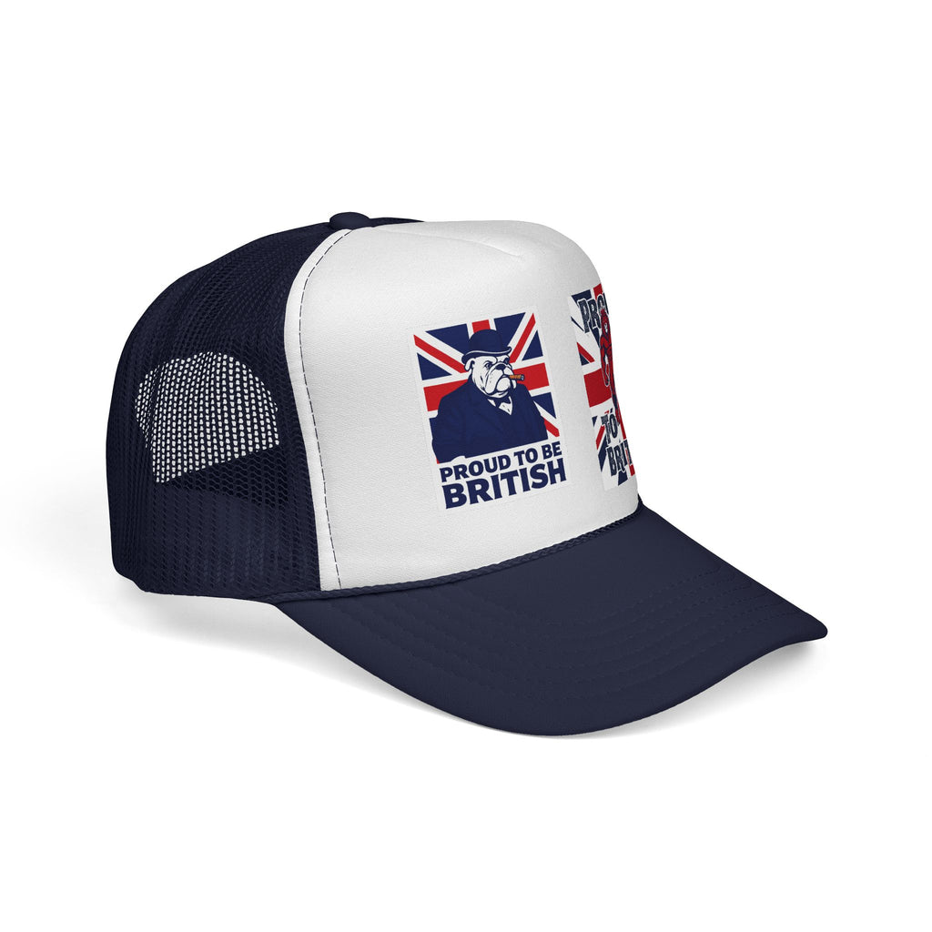 Proud to Be British Trucker Cap – Union Jack Vintage Graphics