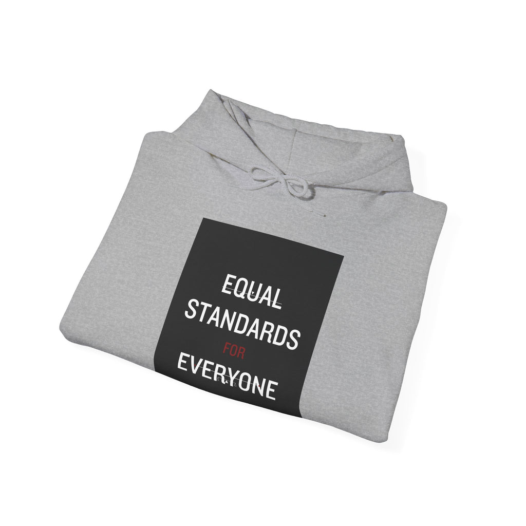 Equal Standards for Everyone Hoodie — Social Justice Statement Sweatshirt