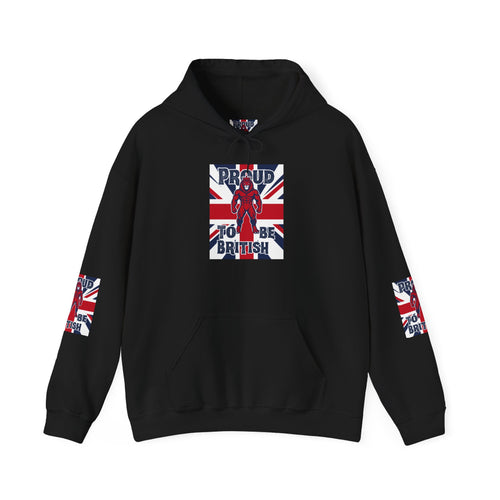 British Pride Hoodie — "Proud to Be British" Union Jack Pullover