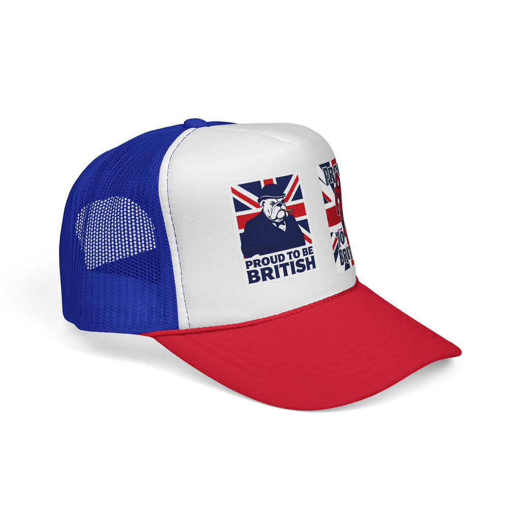 Proud to Be British Trucker Cap – Union Jack Vintage Graphics