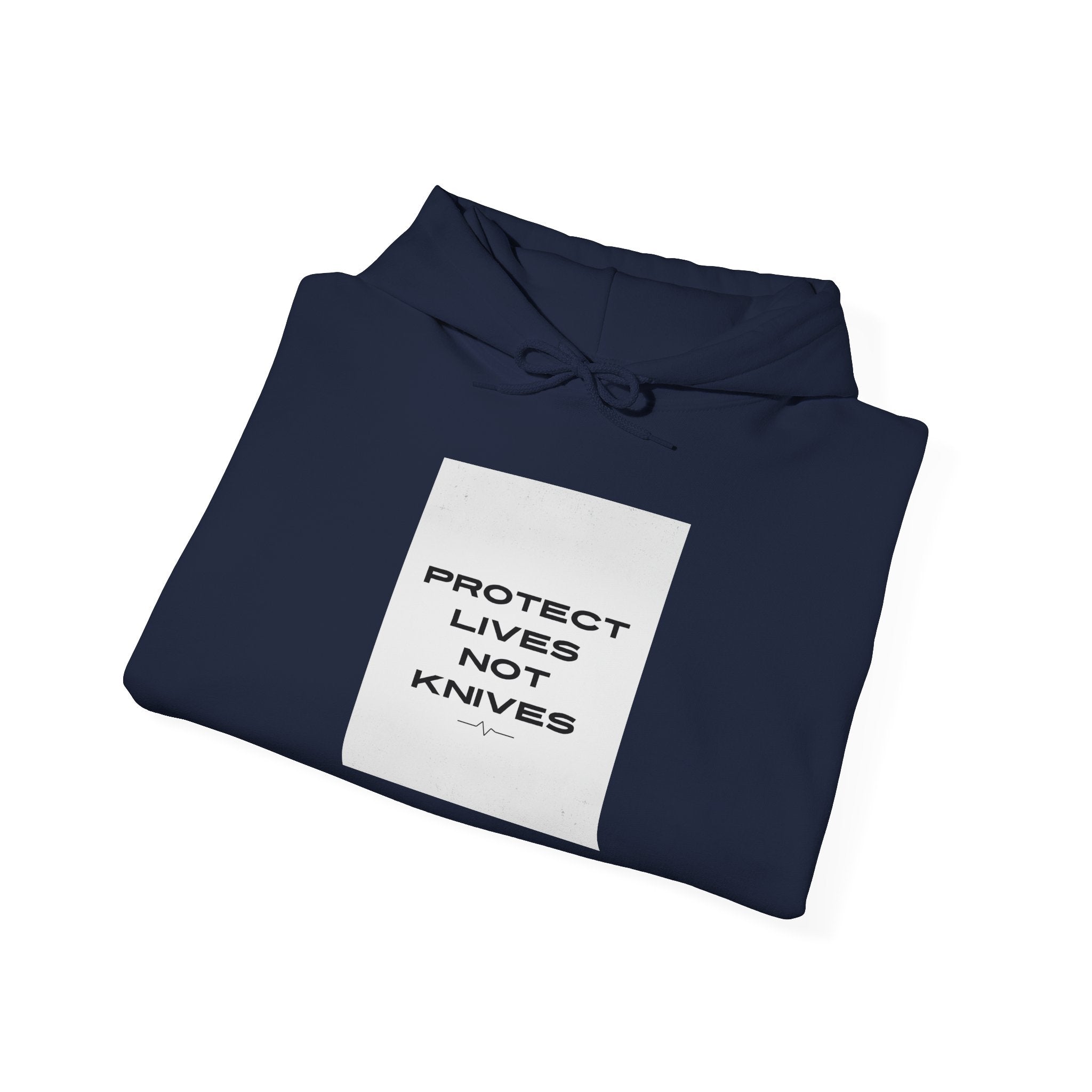 Protest Lives Not Knives Hoodie — Anti-Violence Graphic Sweatshirt
