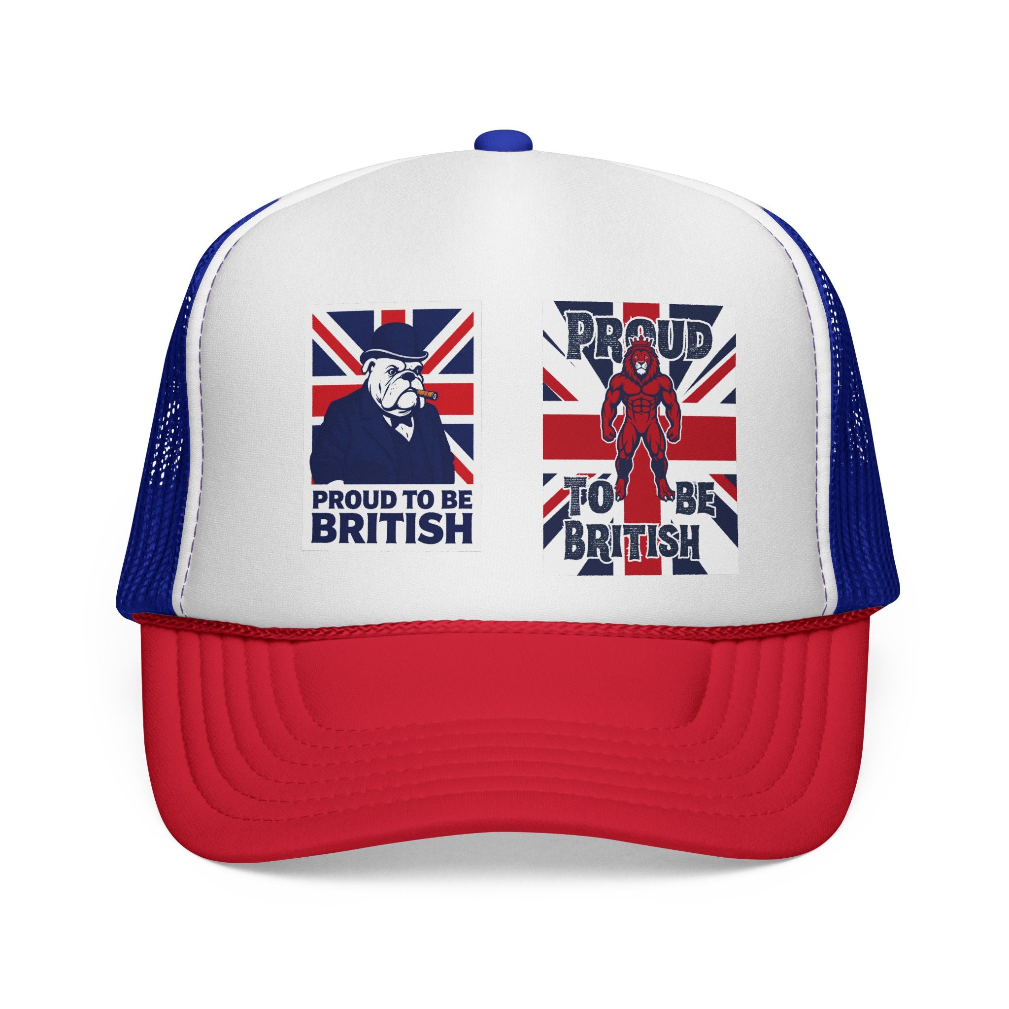 Proud to Be British Trucker Cap – Union Jack Vintage Graphics