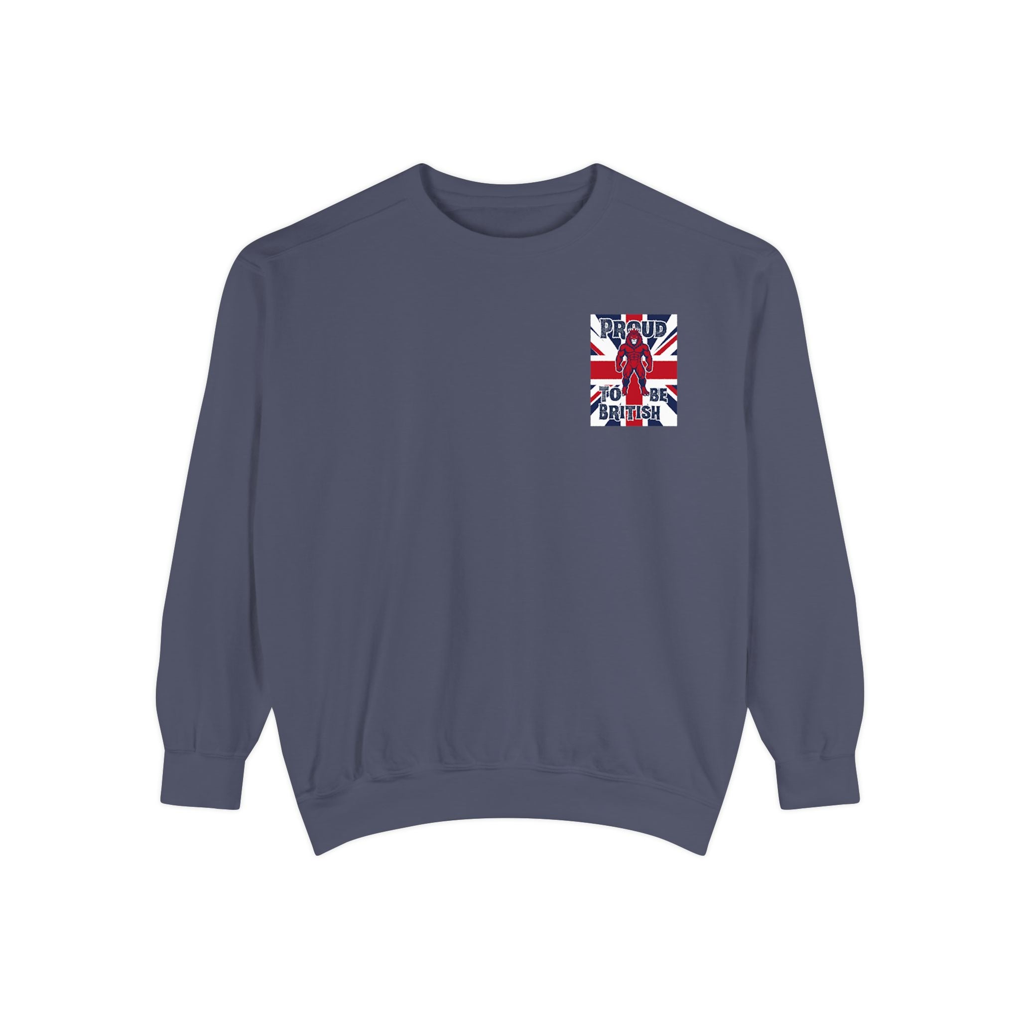 Union Jack Pocket Sweatshirt — British Flag Pocket Graphic Sweatshirt