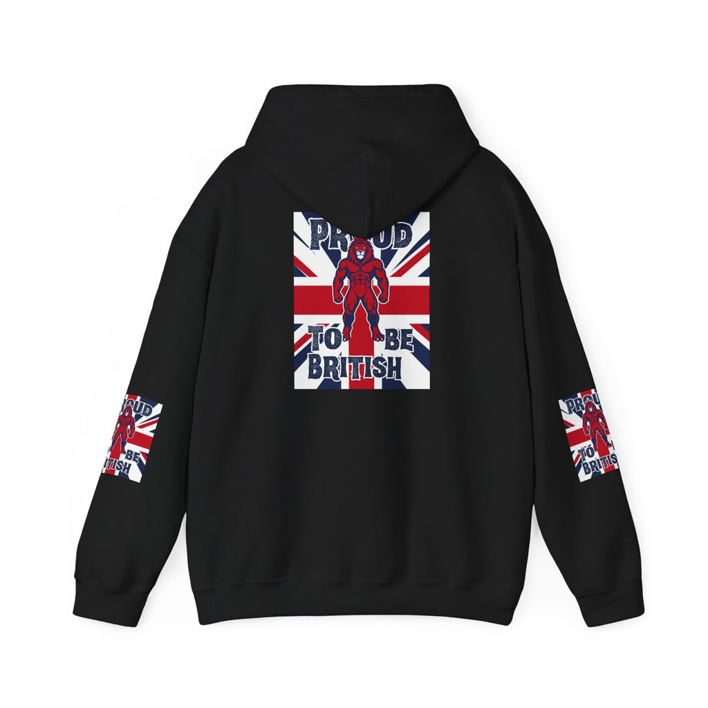 British Pride Hoodie — "Proud to Be British" Union Jack Pullover