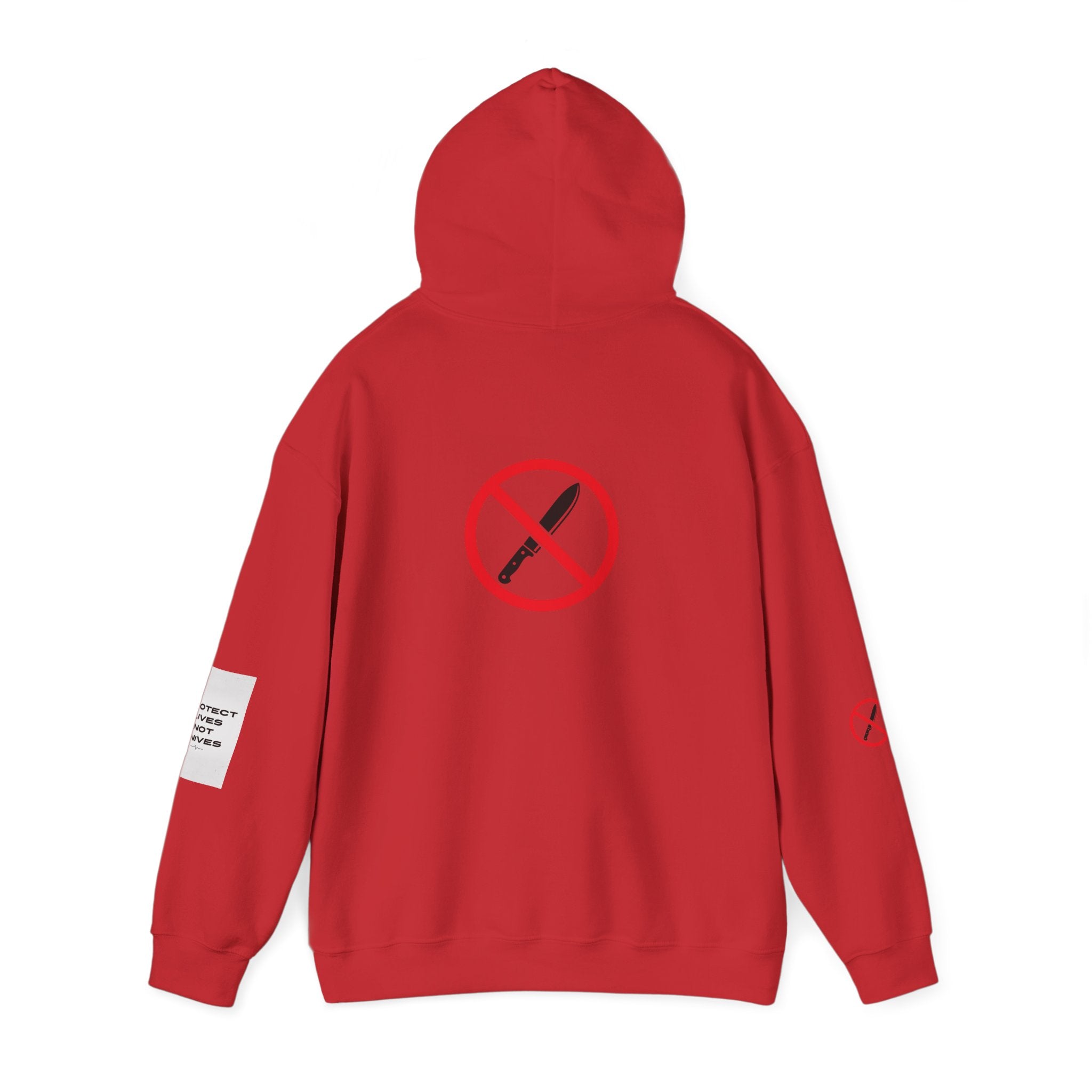 Protest Lives Not Knives Hoodie — Anti-Violence Graphic Sweatshirt