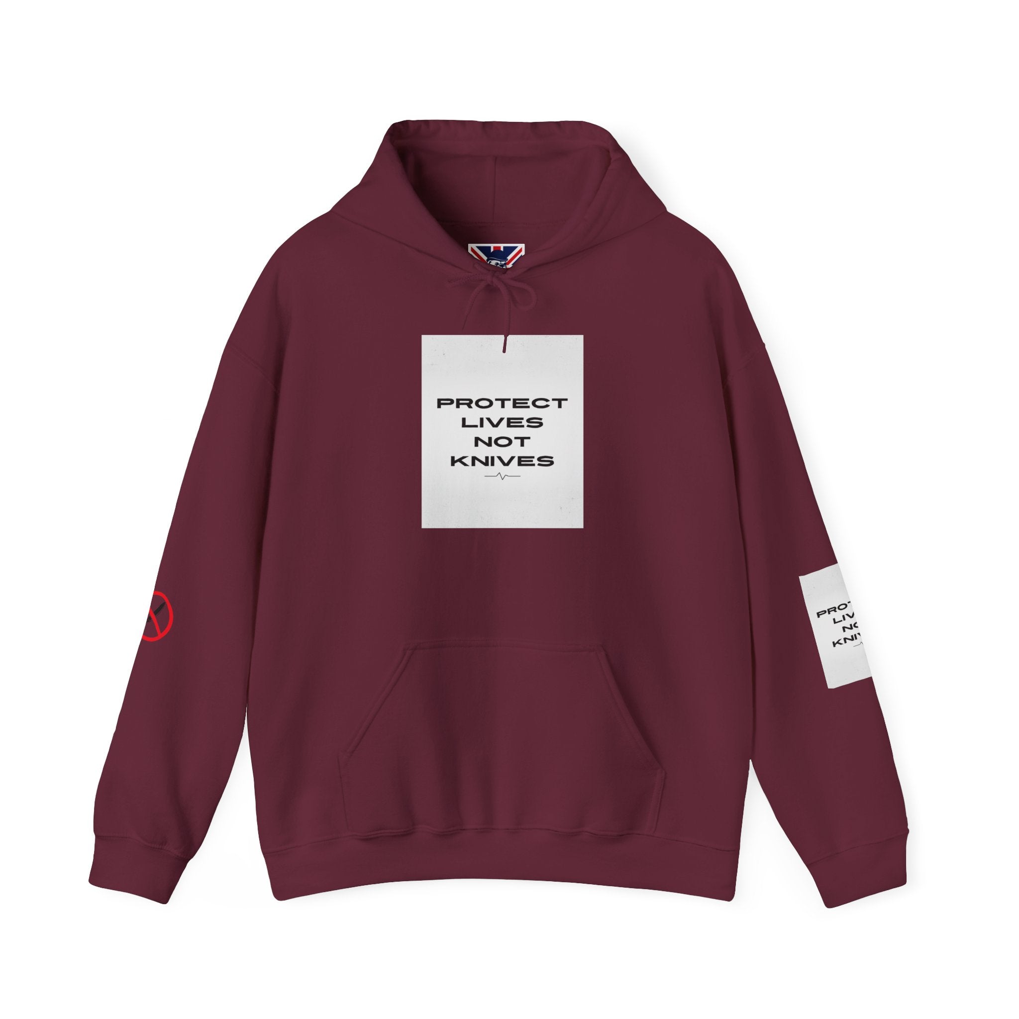Protest Lives Not Knives Hoodie — Anti-Violence Graphic Sweatshirt