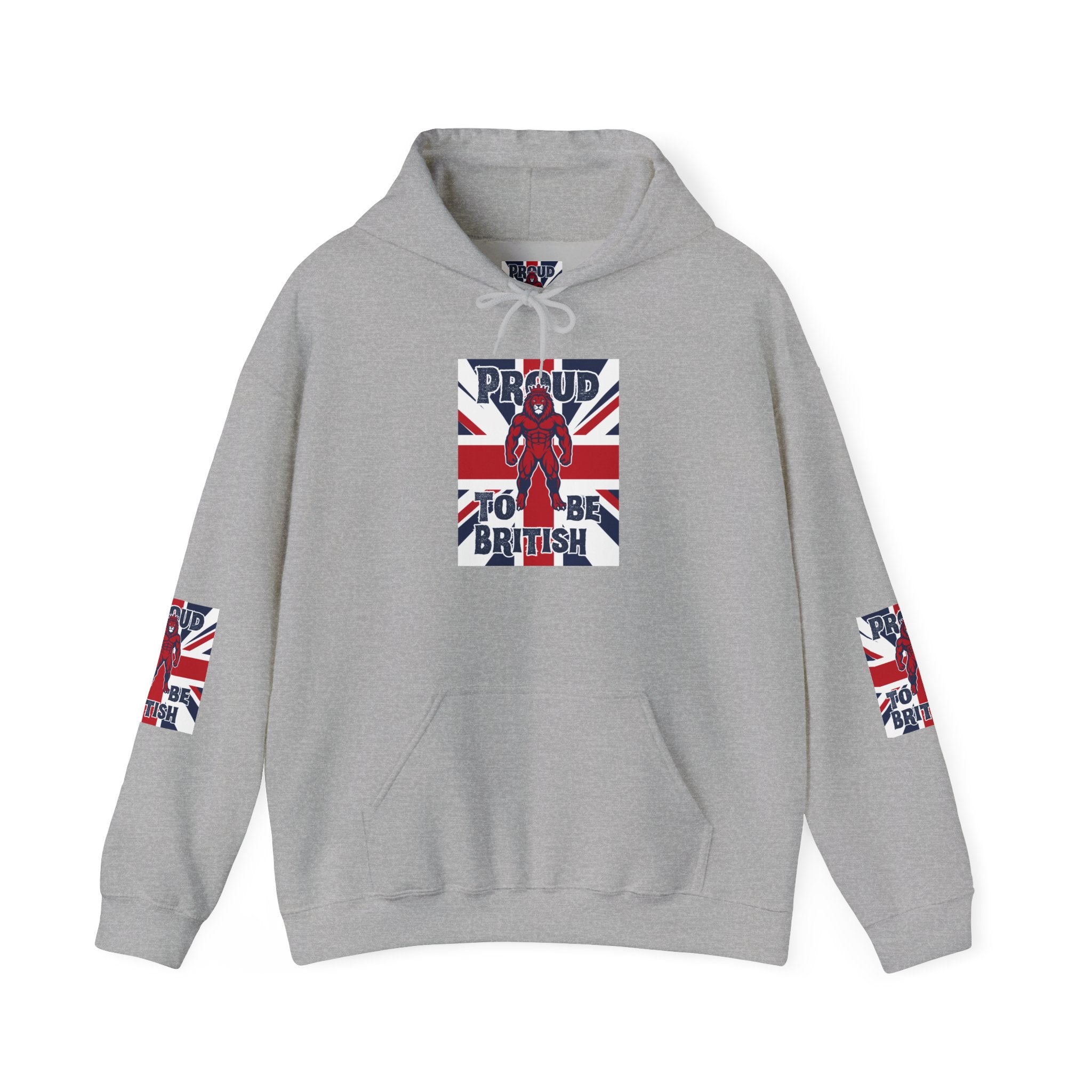 British Pride Hoodie — "Proud to Be British" Union Jack Pullover