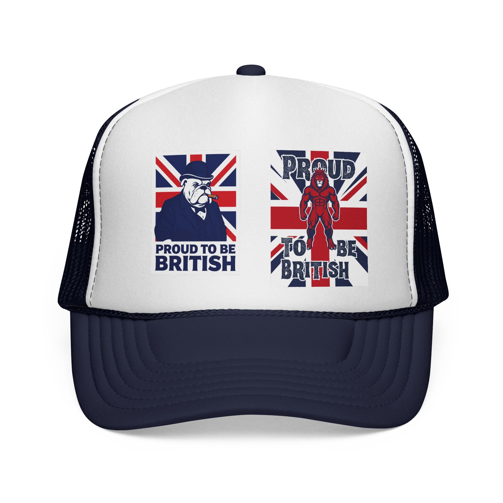 Proud to Be British Trucker Cap – Union Jack Vintage Graphics