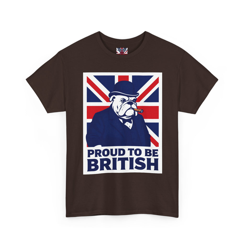 Proud to Be British T‑Shirt — Union Jack Bulldog Tee