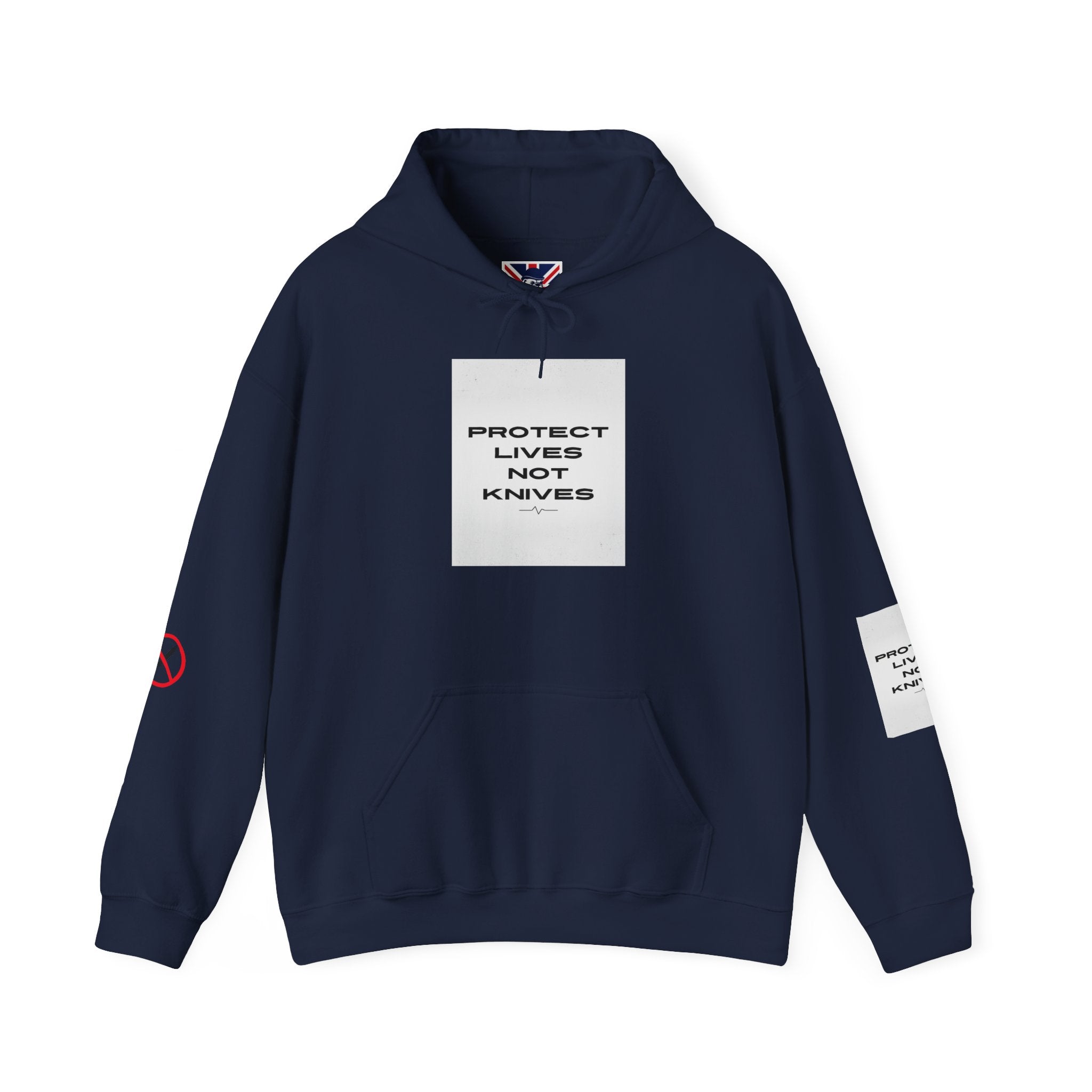 Protest Lives Not Knives Hoodie — Anti-Violence Graphic Sweatshirt