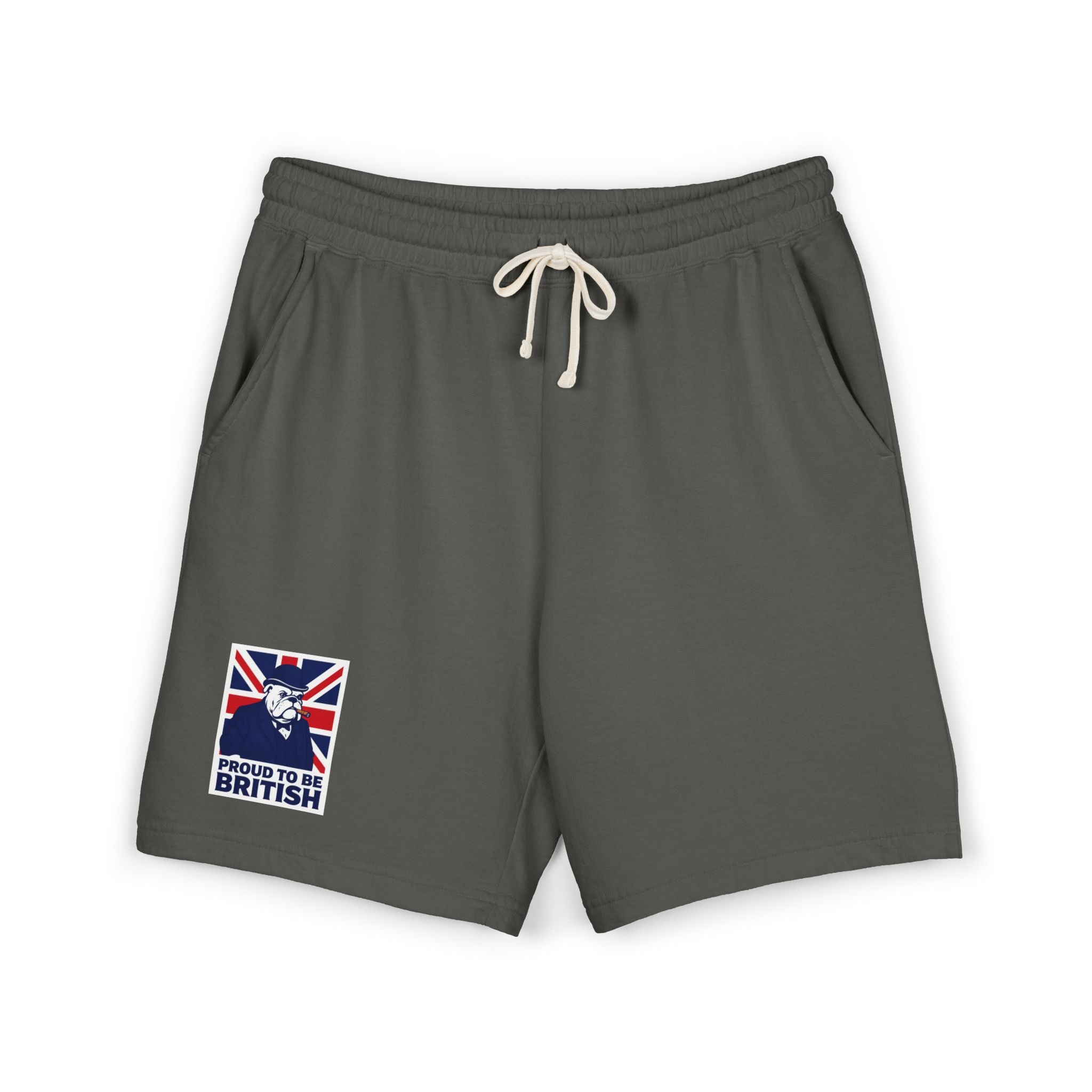British Flag 'Proud to Be British' Fleece Sweat Shorts