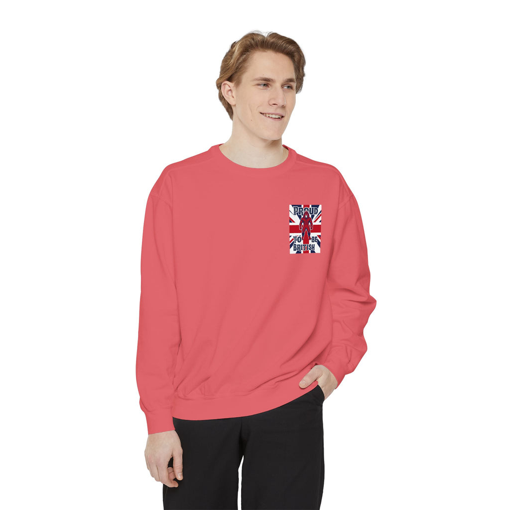 Union Jack Pocket Sweatshirt — British Flag Pocket Graphic Sweatshirt
