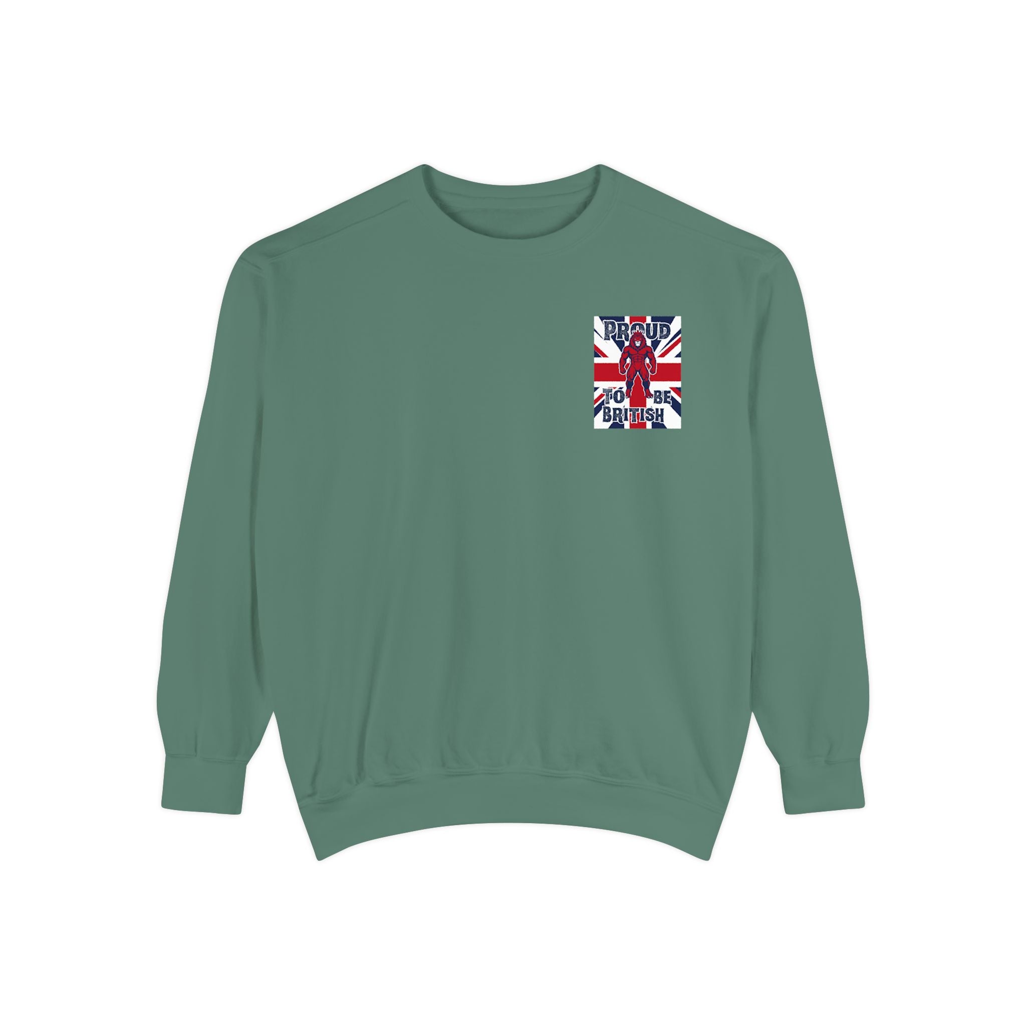 Union Jack Pocket Sweatshirt — British Flag Pocket Graphic Sweatshirt