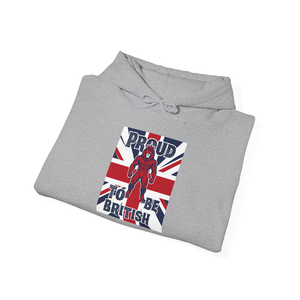 British Pride Hoodie — "Proud to Be British" Union Jack Pullover