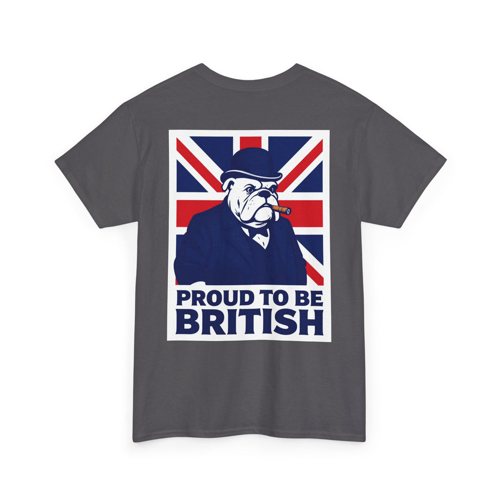 Proud to Be British T‑Shirt — Union Jack Bulldog Tee