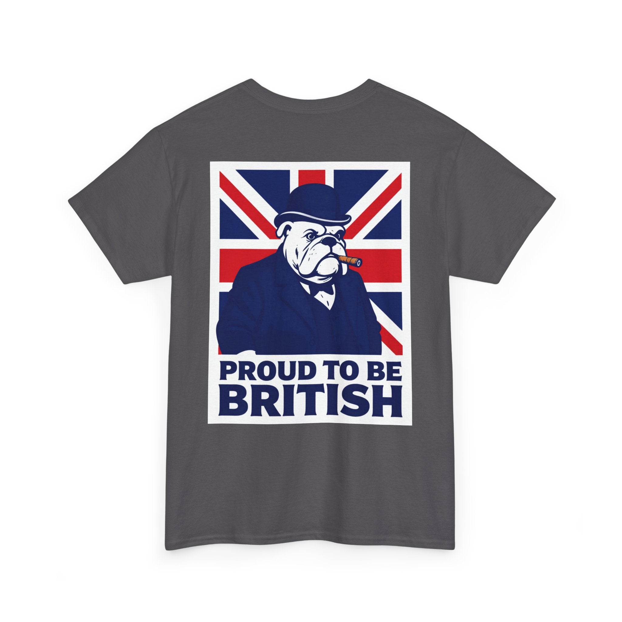 Proud to Be British T‑Shirt — Union Jack Bulldog Tee