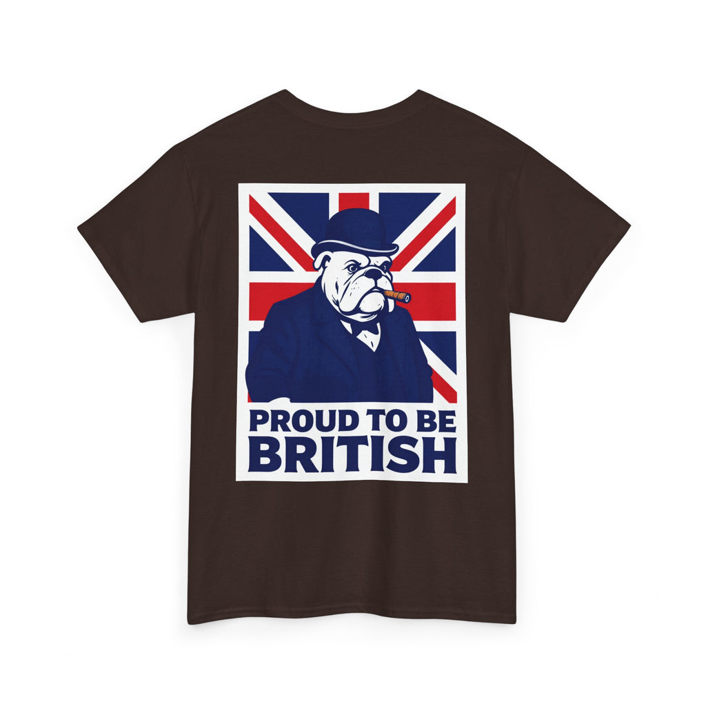 Proud to Be British T‑Shirt — Union Jack Bulldog Tee