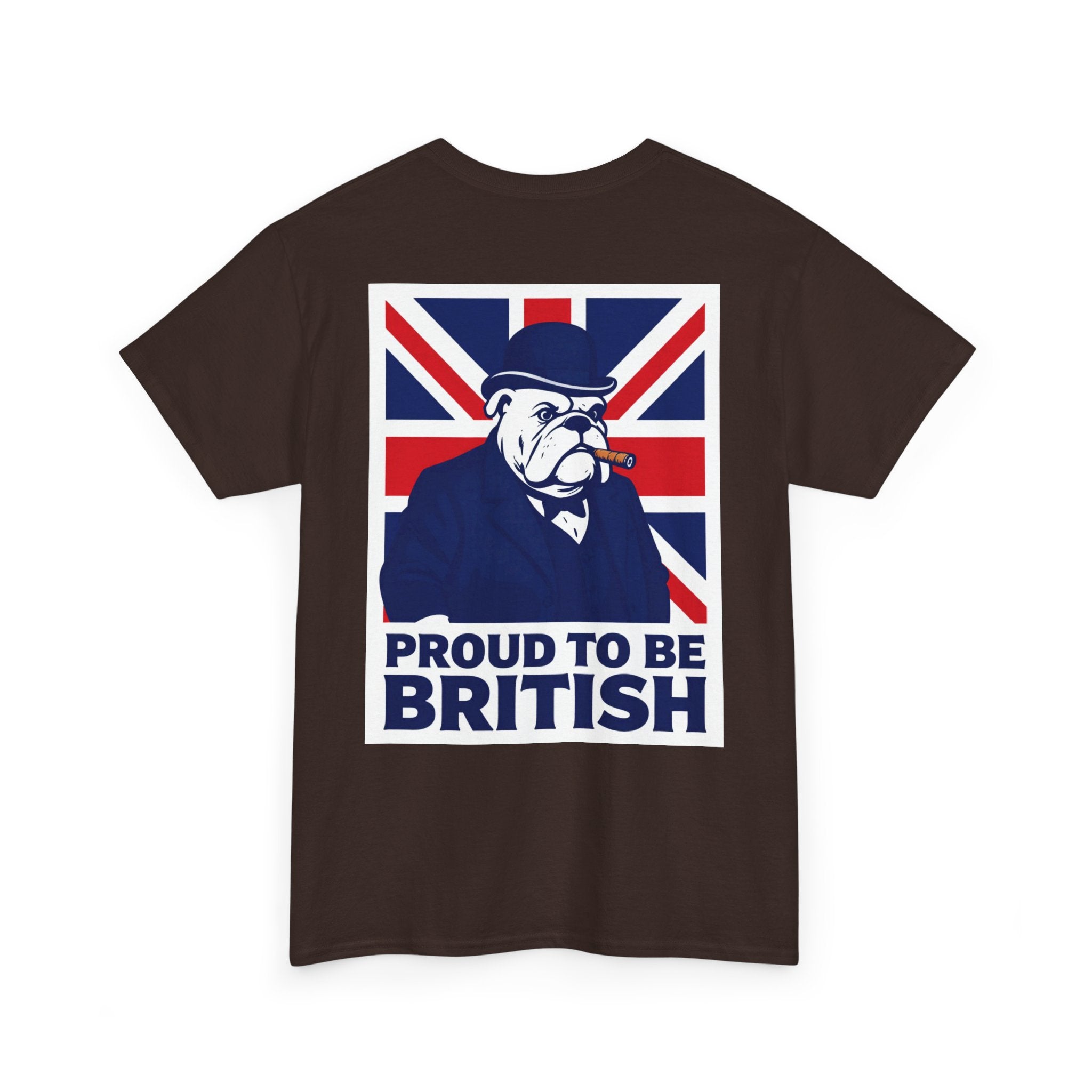 Proud to Be British T‑Shirt — Union Jack Bulldog Tee
