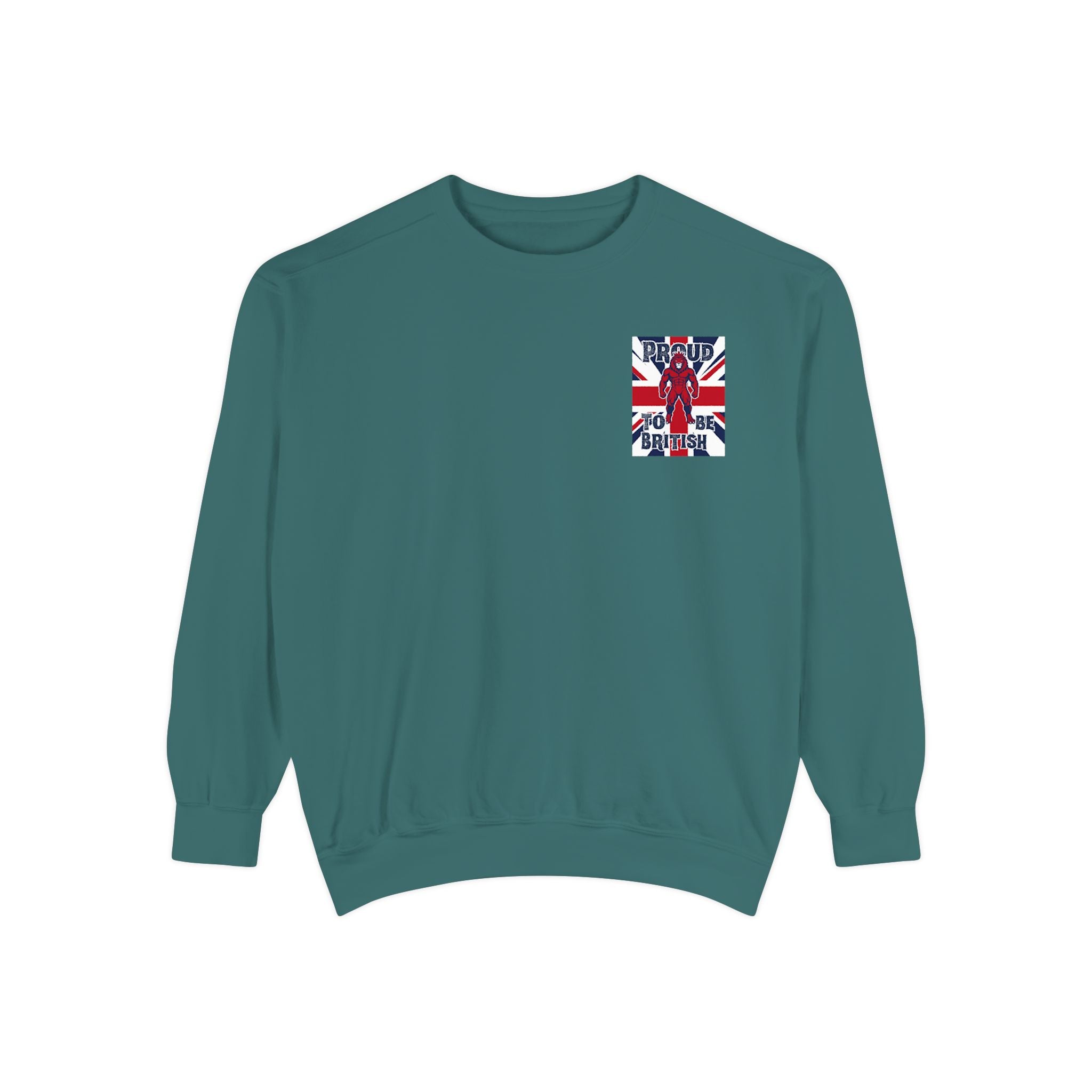 Union Jack Pocket Sweatshirt — British Flag Pocket Graphic Sweatshirt