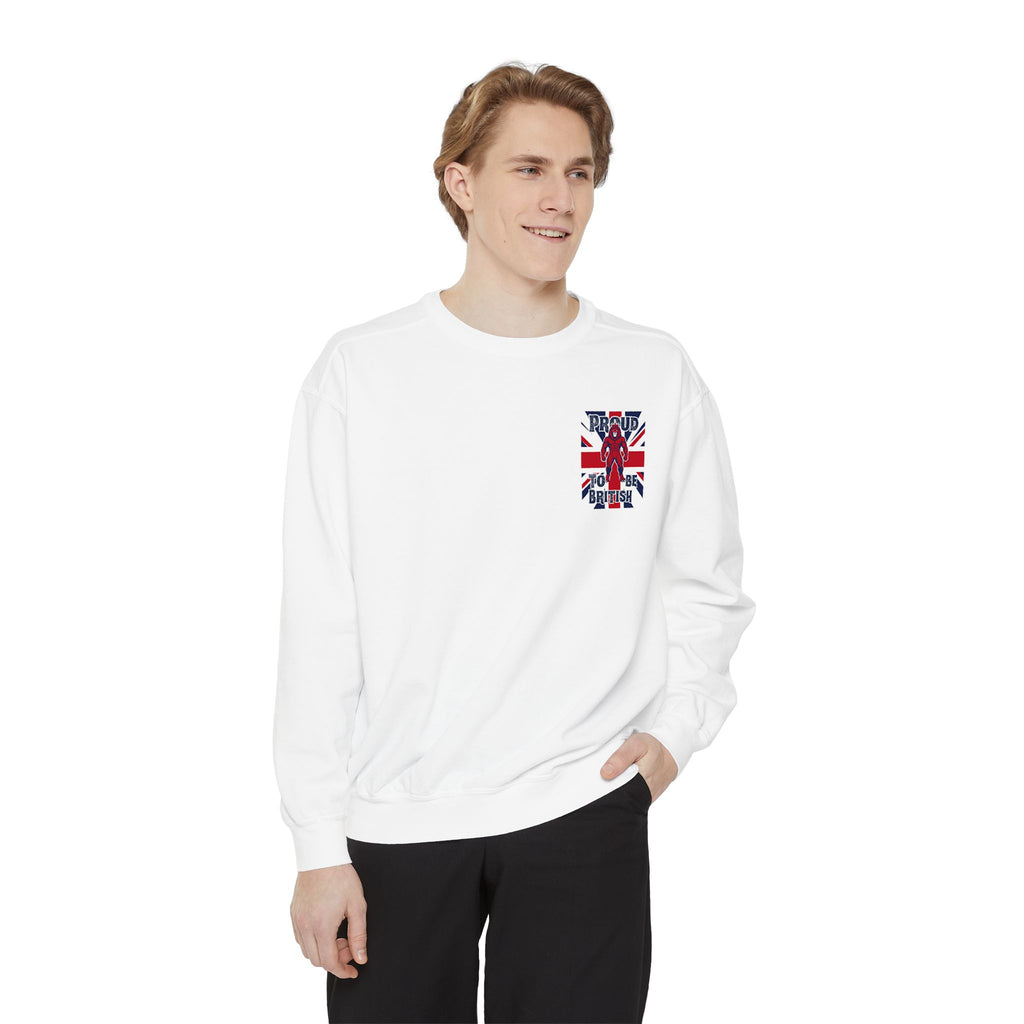 Union Jack Pocket Sweatshirt — British Flag Pocket Graphic Sweatshirt