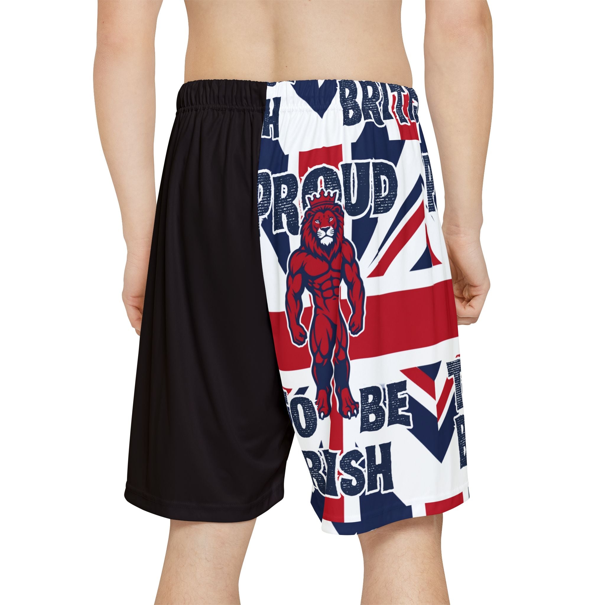 British Pride Men's Sports Shorts — Union Jack Graphic Athletic Shorts