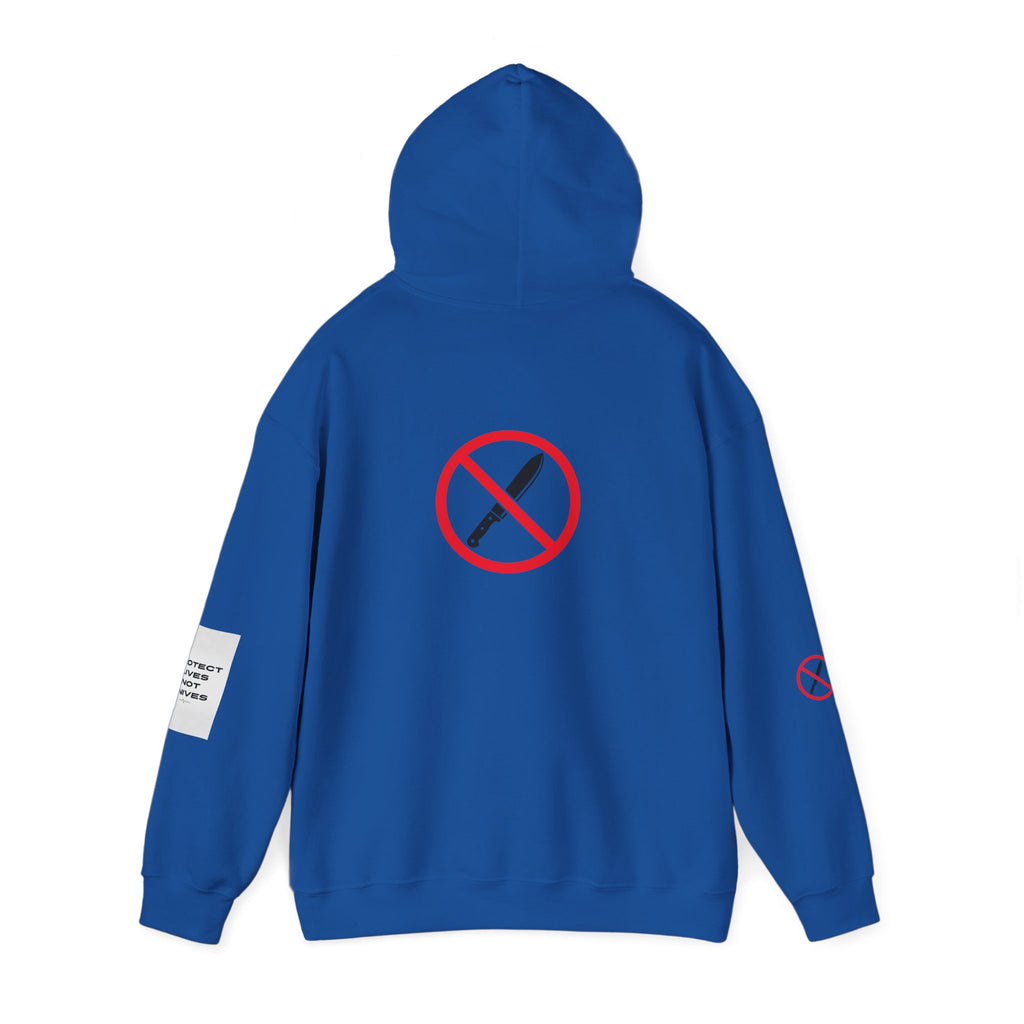 Protest Lives Not Knives Hoodie — Anti-Violence Graphic Sweatshirt