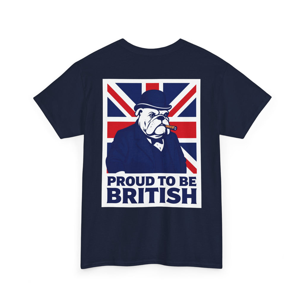 Proud to Be British T‑Shirt — Union Jack Bulldog Tee