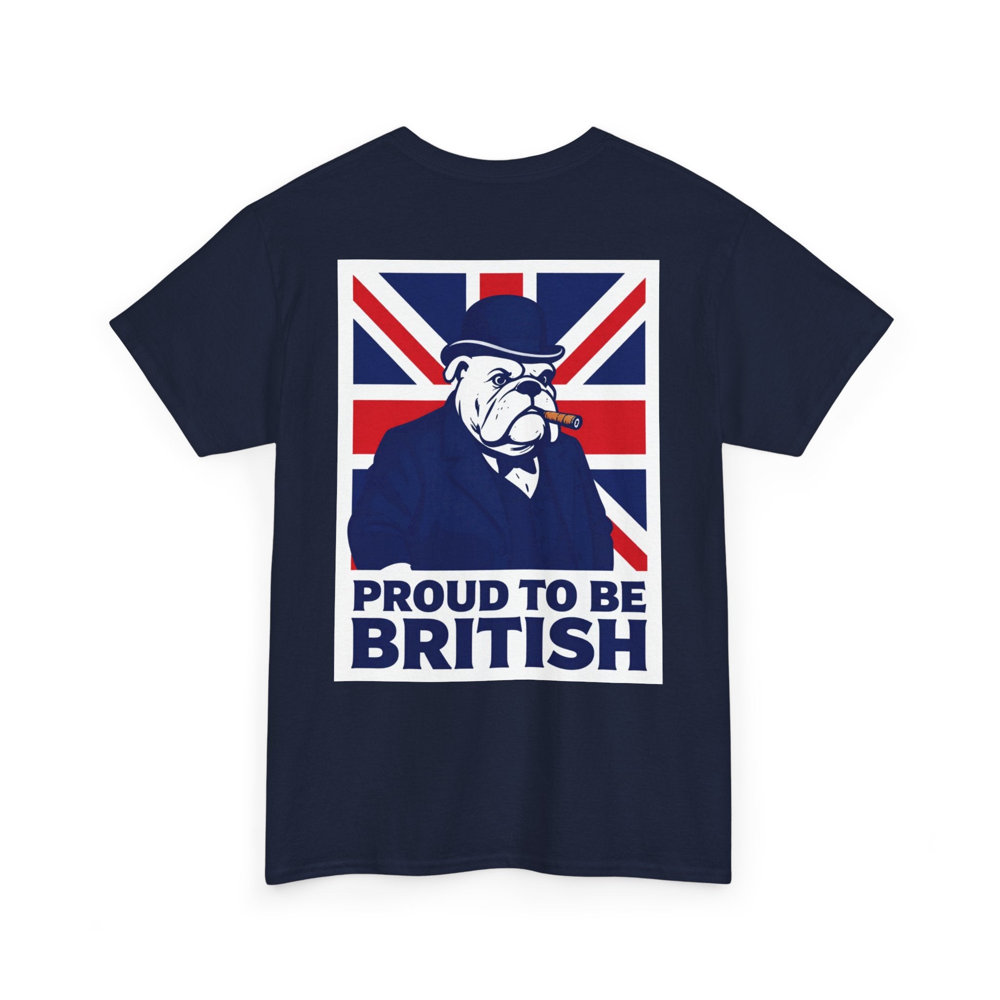 Proud to Be British T‑Shirt — Union Jack Bulldog Tee