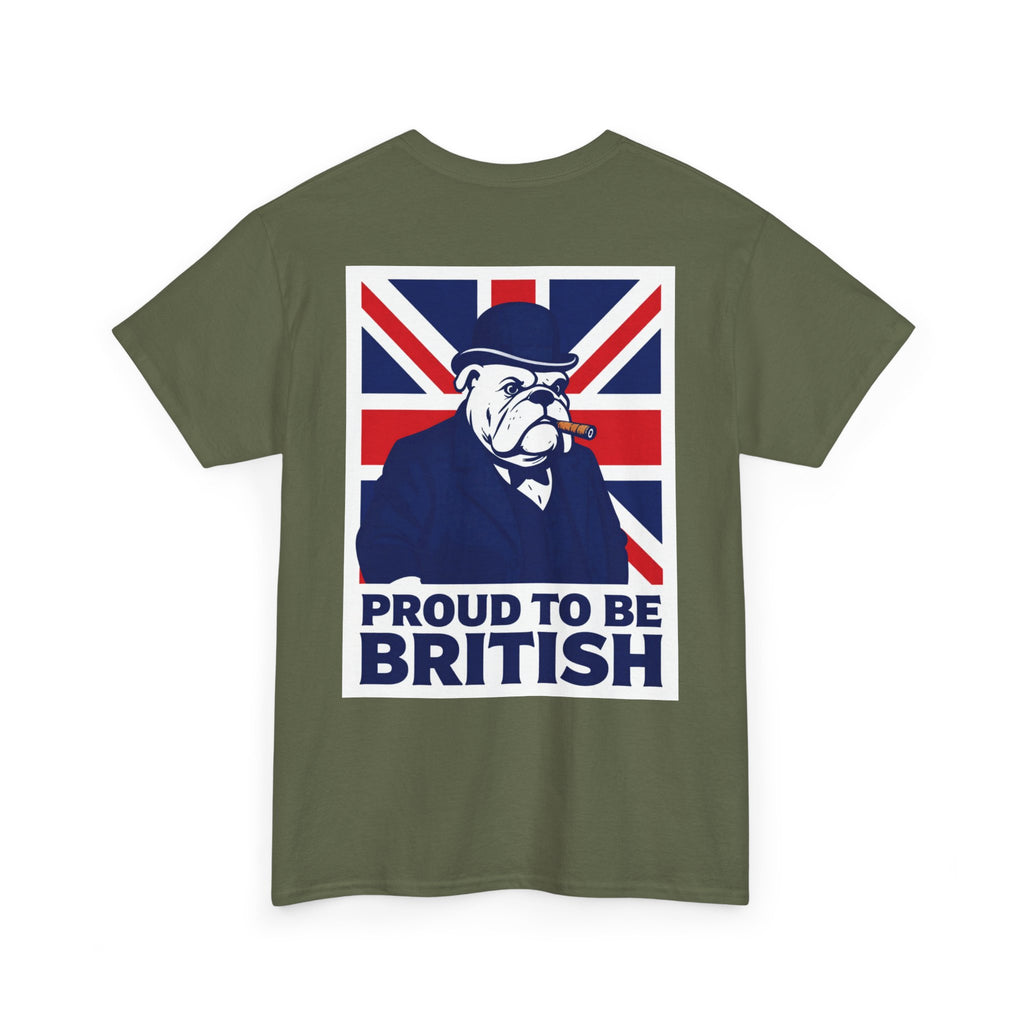 Proud to Be British T‑Shirt — Union Jack Bulldog Tee