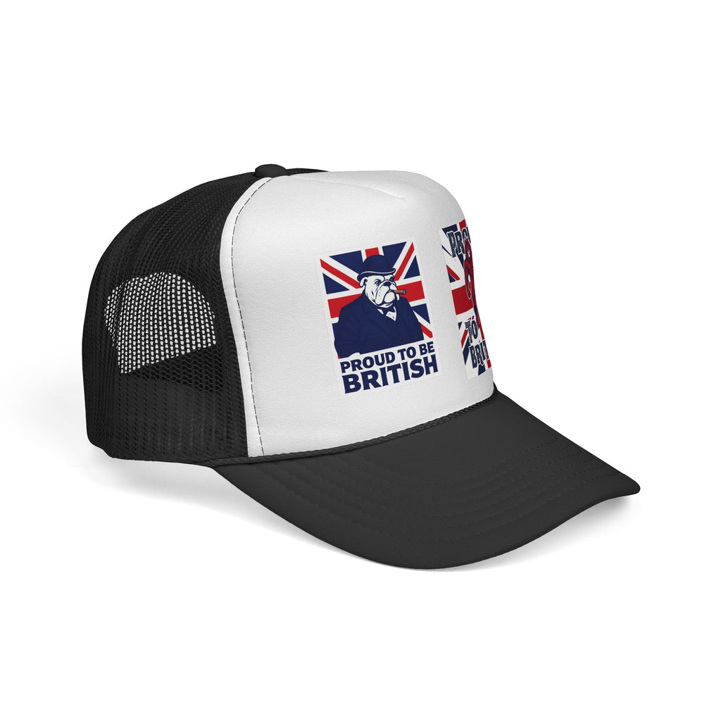 Proud to Be British Trucker Cap – Union Jack Vintage Graphics