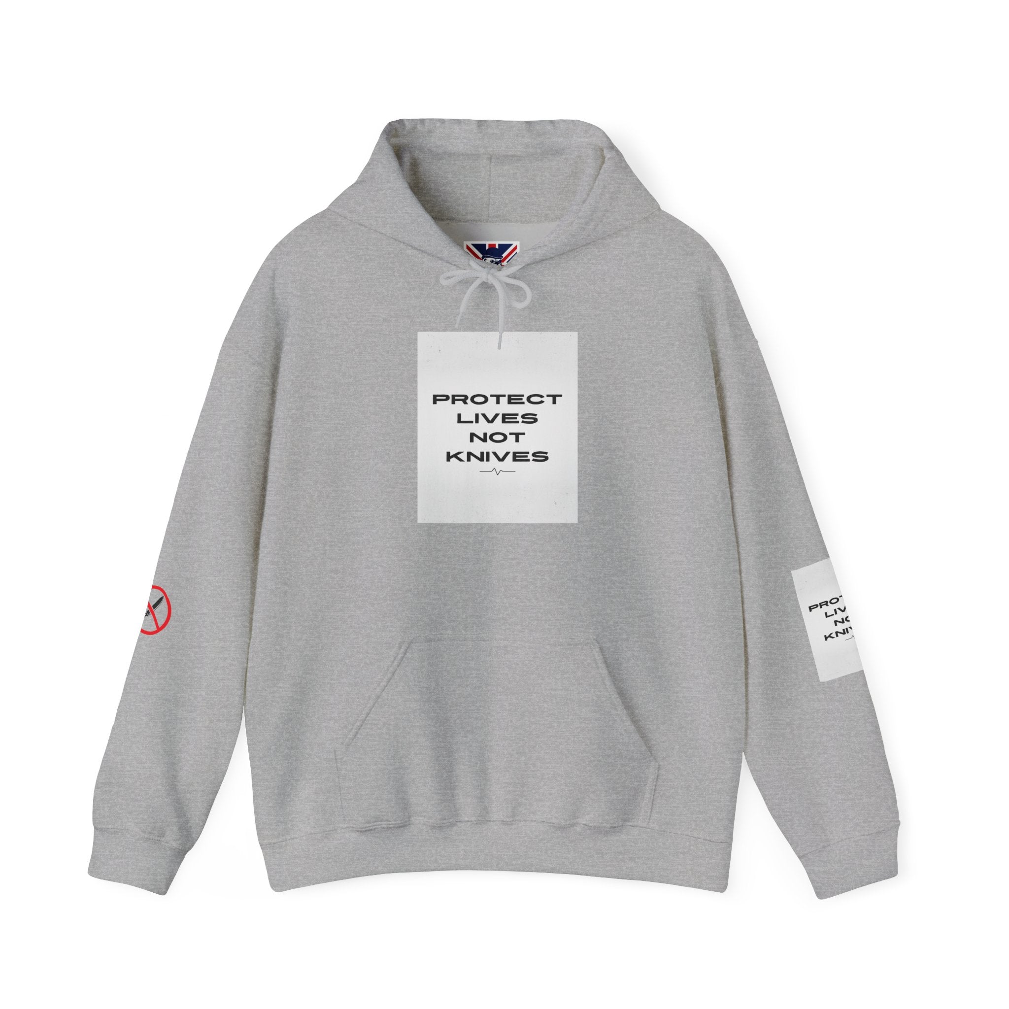 Protest Lives Not Knives Hoodie — Anti-Violence Graphic Sweatshirt