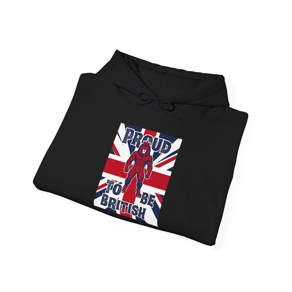 British Pride Hoodie — "Proud to Be British" Union Jack Pullover