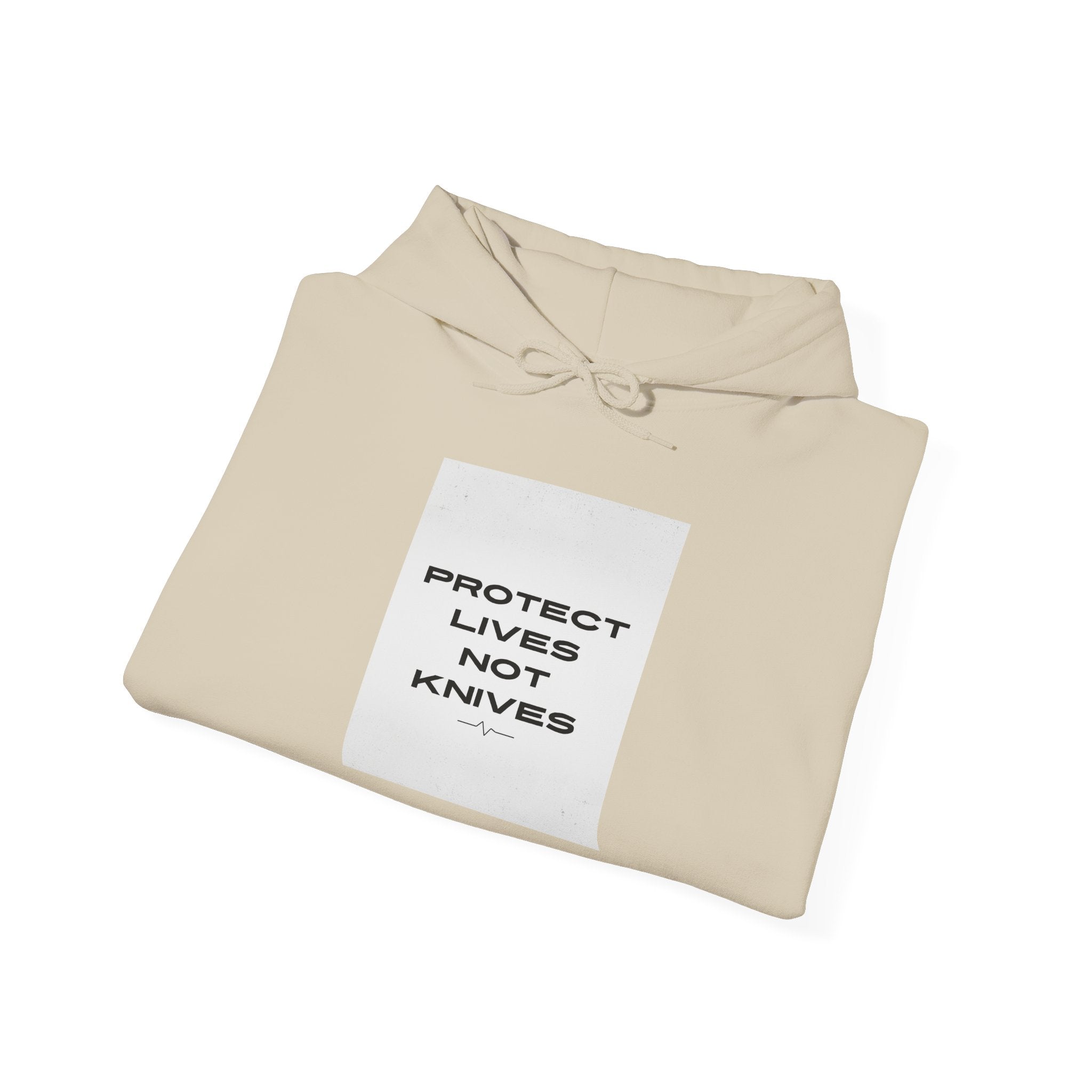 Protest Lives Not Knives Hoodie — Anti-Violence Graphic Sweatshirt