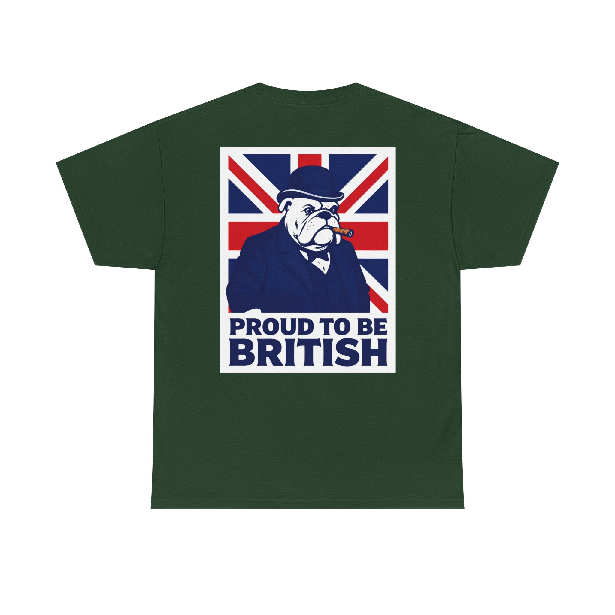 Proud to Be British T‑Shirt — Union Jack Bulldog Tee