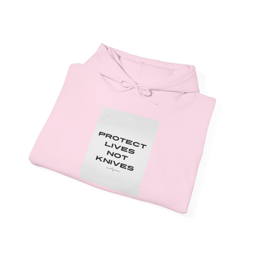 Protest Lives Not Knives Hoodie — Anti-Violence Graphic Sweatshirt