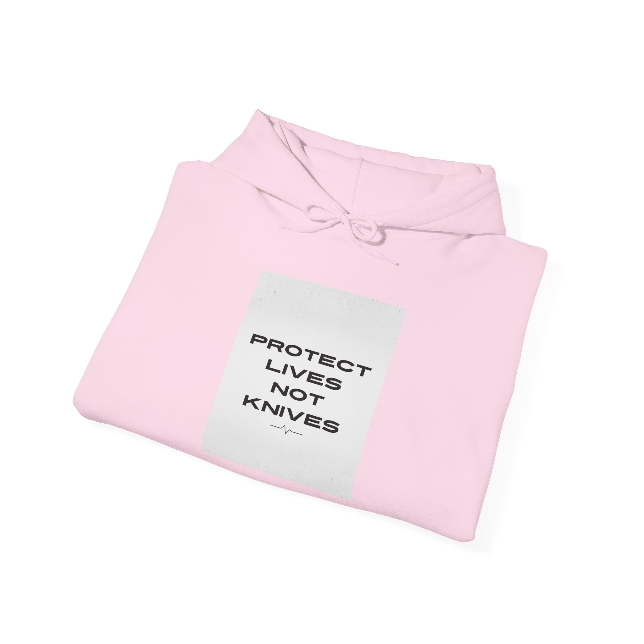 Protest Lives Not Knives Hoodie — Anti-Violence Graphic Sweatshirt