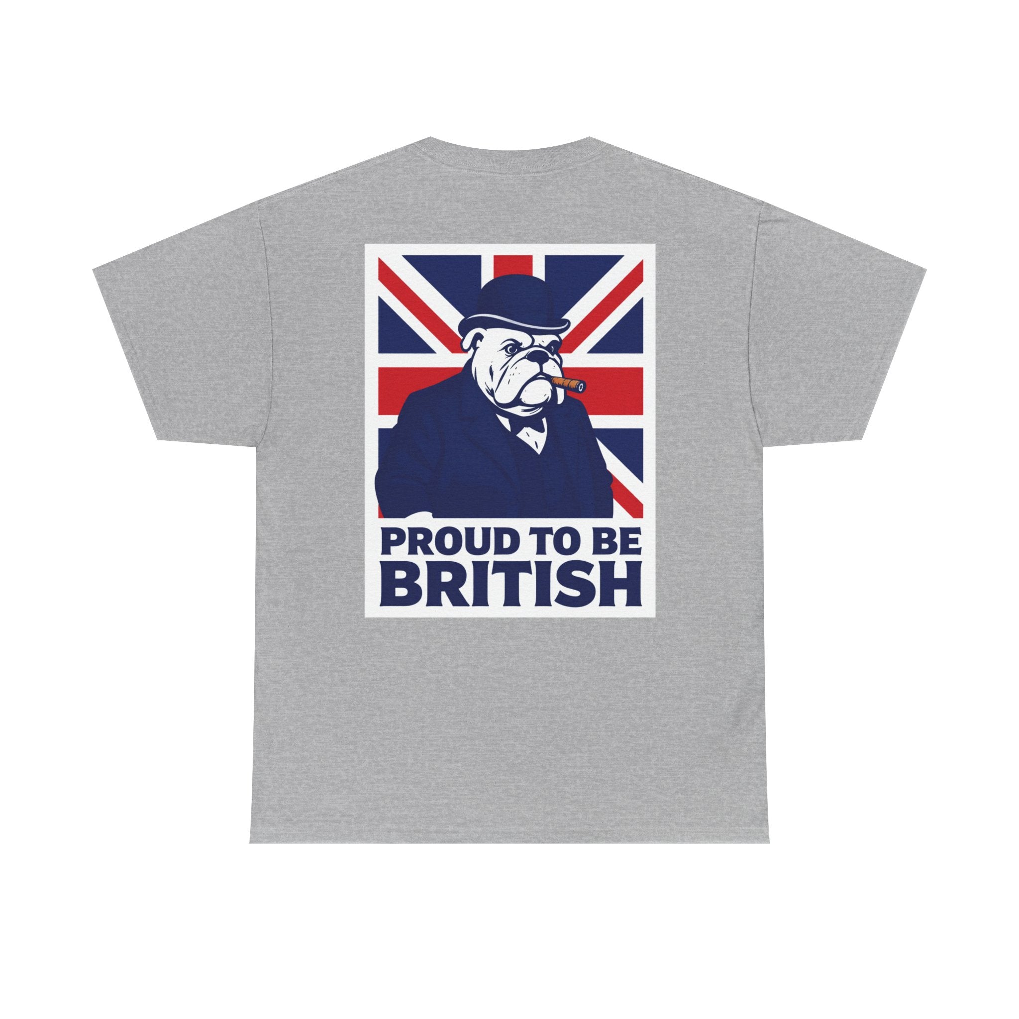 Proud to Be British T‑Shirt — Union Jack Bulldog Tee