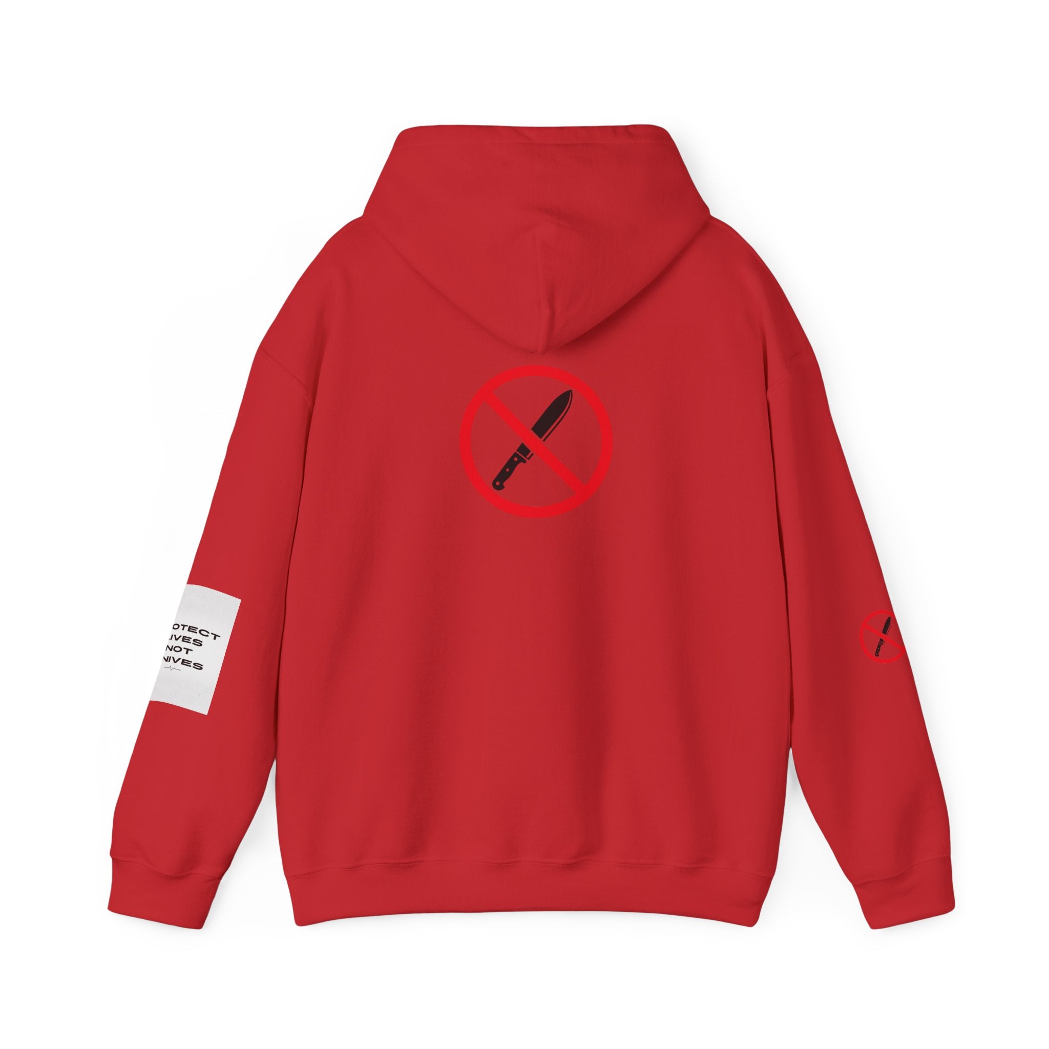 Protest Lives Not Knives Hoodie — Anti-Violence Graphic Sweatshirt